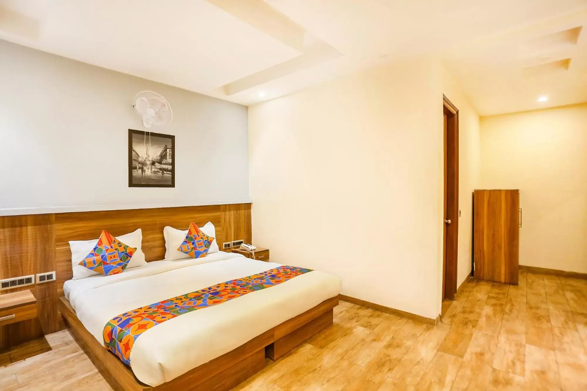 Bedroom, Bed in FabHotel Royal Touch Patel Nagar Bedroom, Bed in FabHotel Royal Touch Patel Nagar