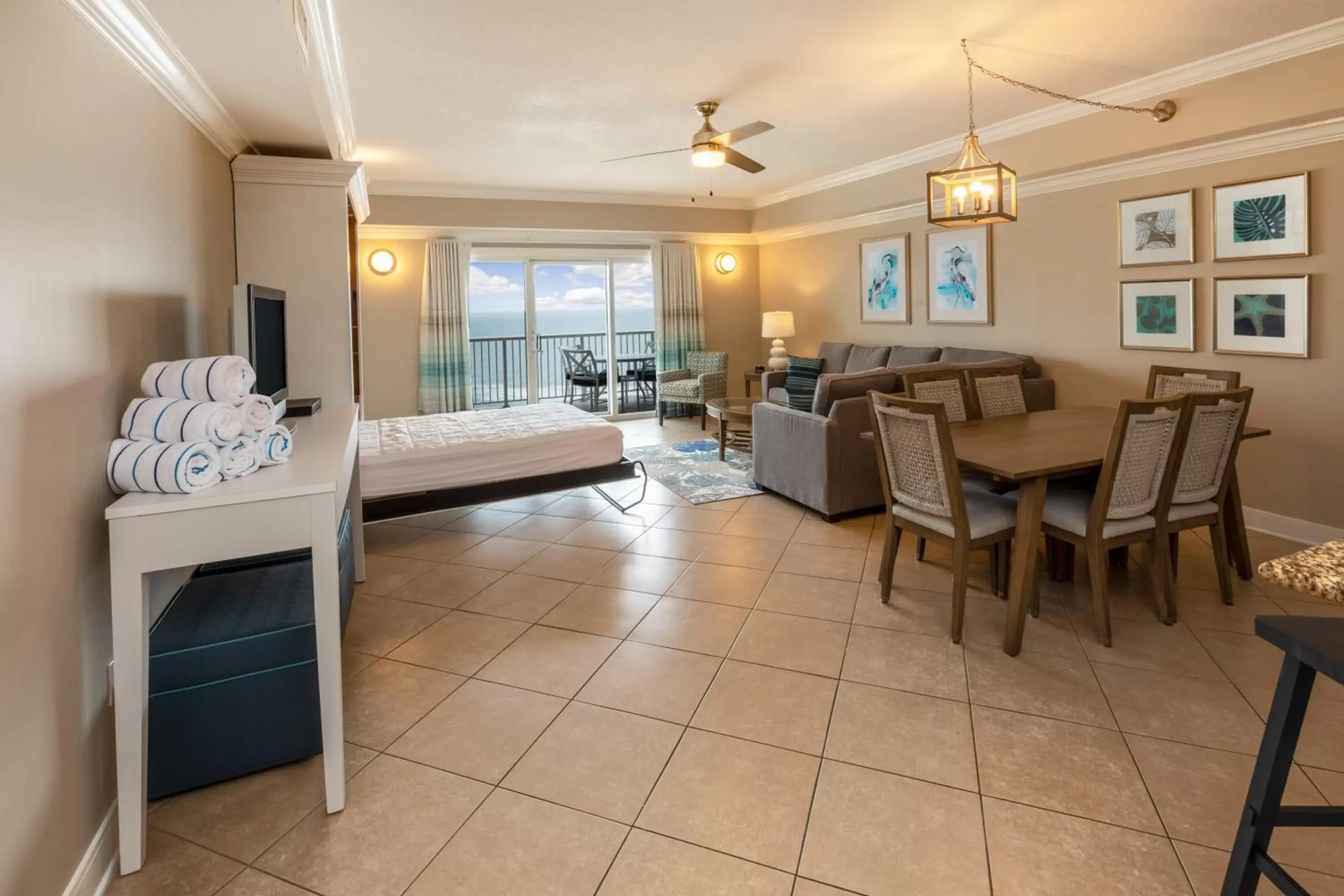 Living room in Escapes! To The Shores Orange Beach, A Ramada by Wyndham