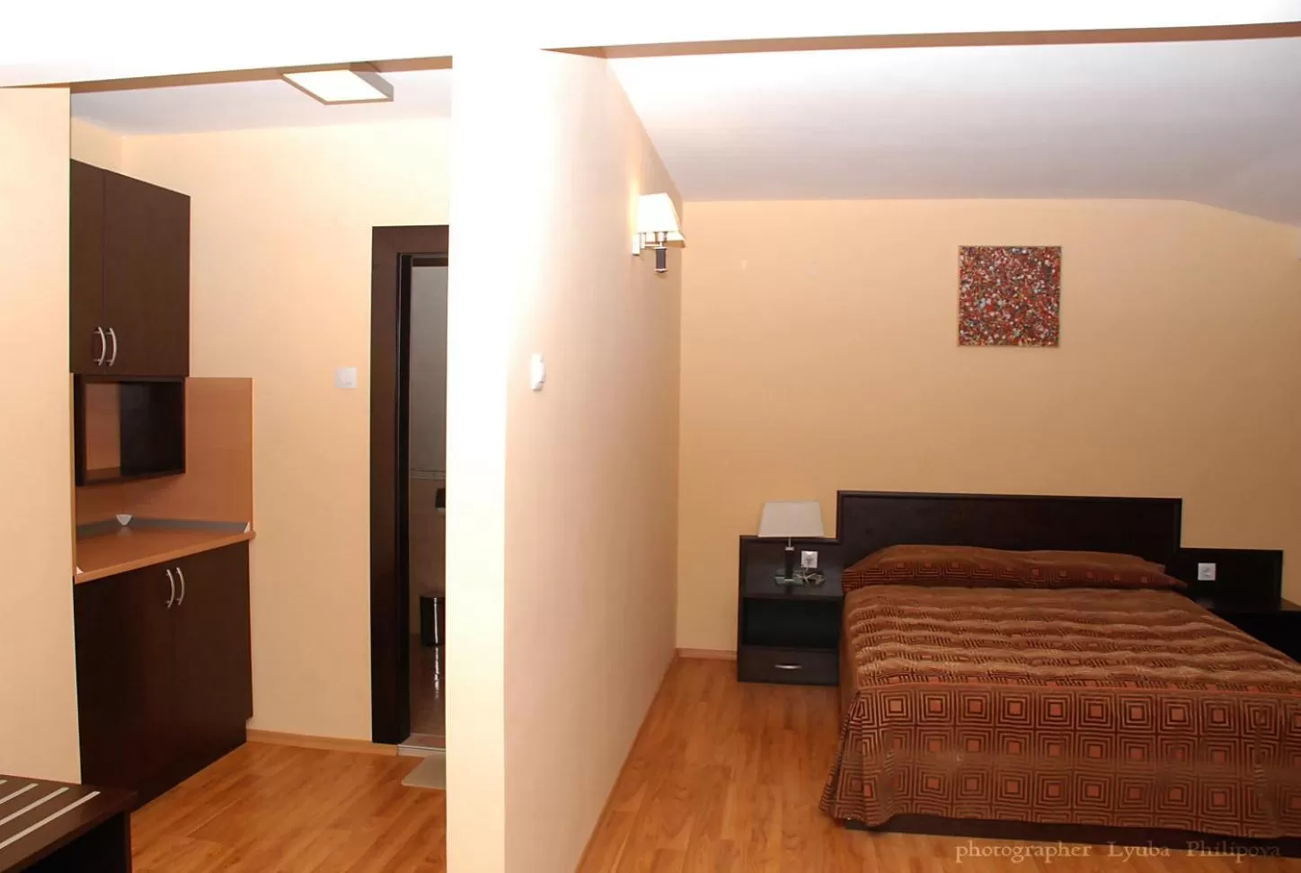 Bed in Family Art-Hotel Zora