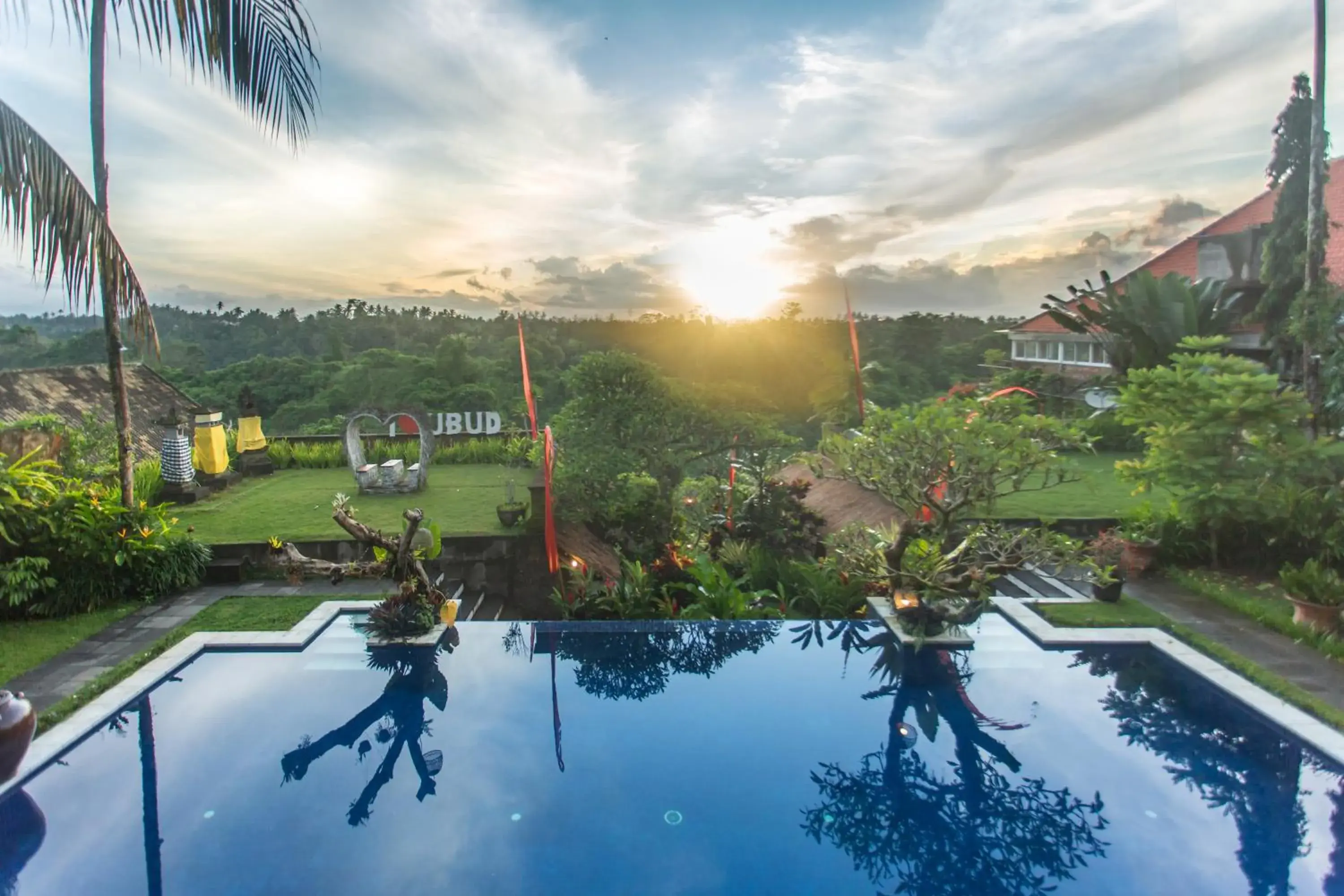 View (from property/room), Swimming Pool in Anhera Suite Ubud