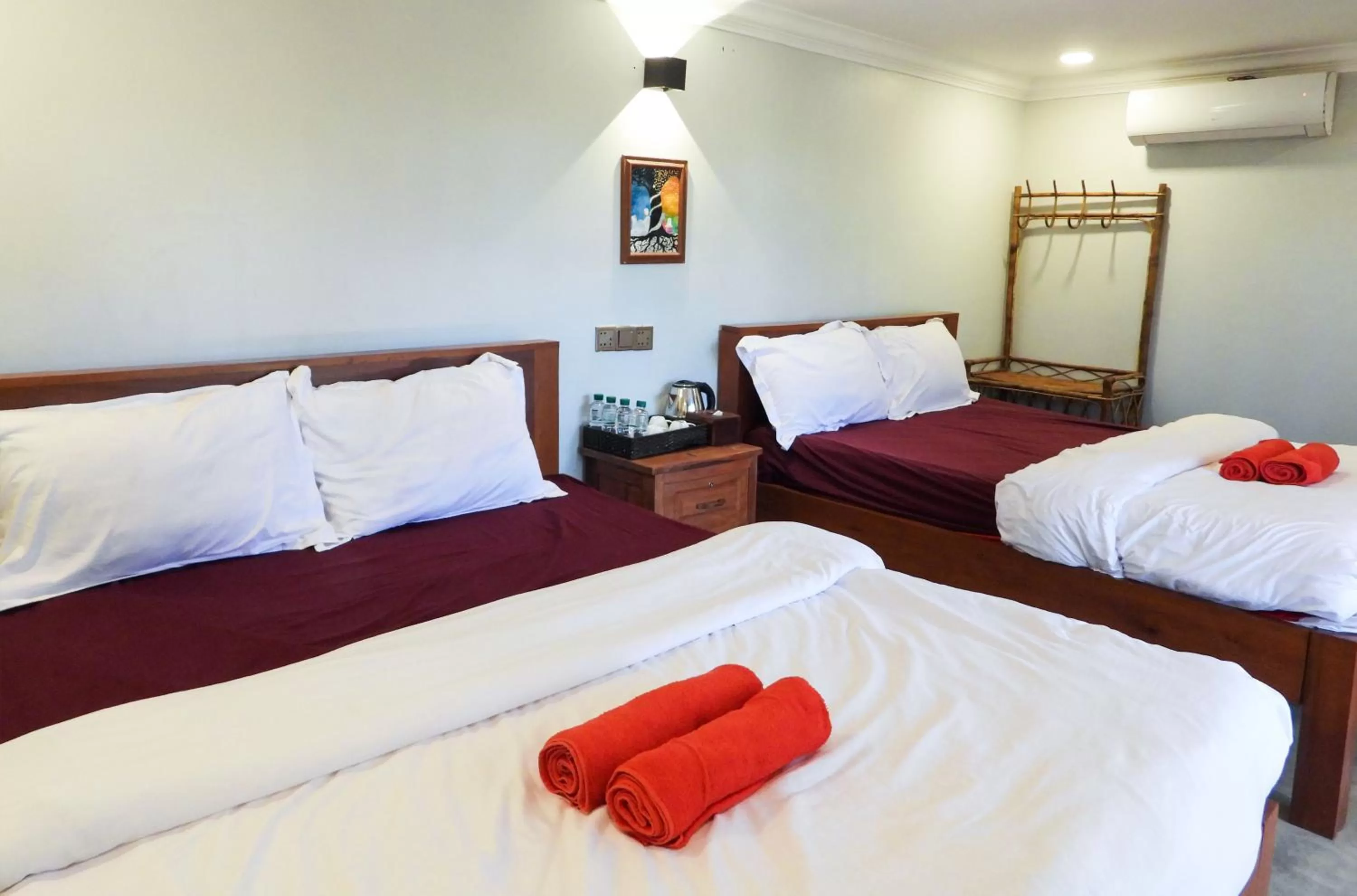 Bedroom, Bed in Bamboo Bungalow