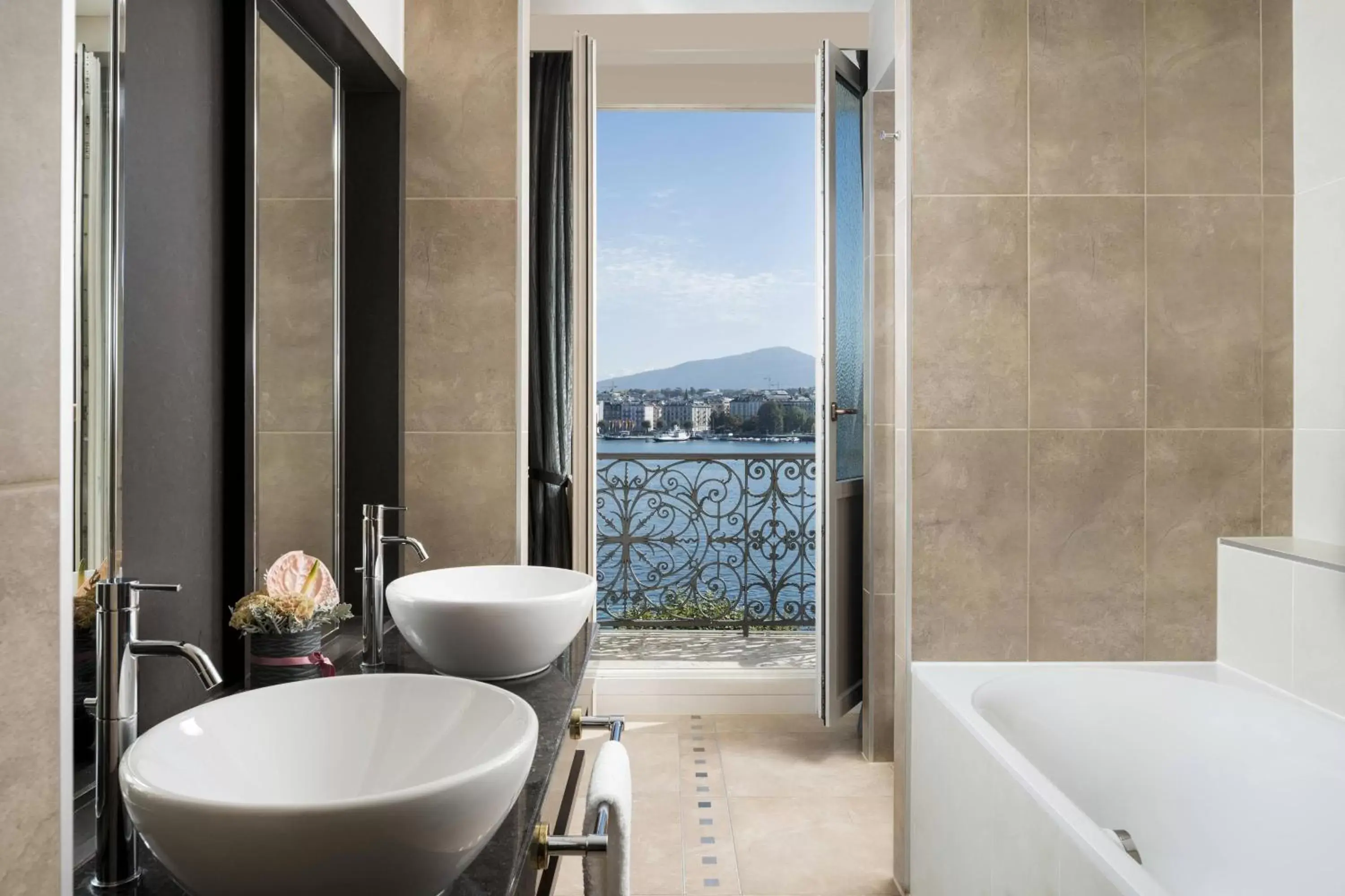 Photo of the whole room, Bathroom in The Ritz-Carlton Hotel de la Paix, Geneva