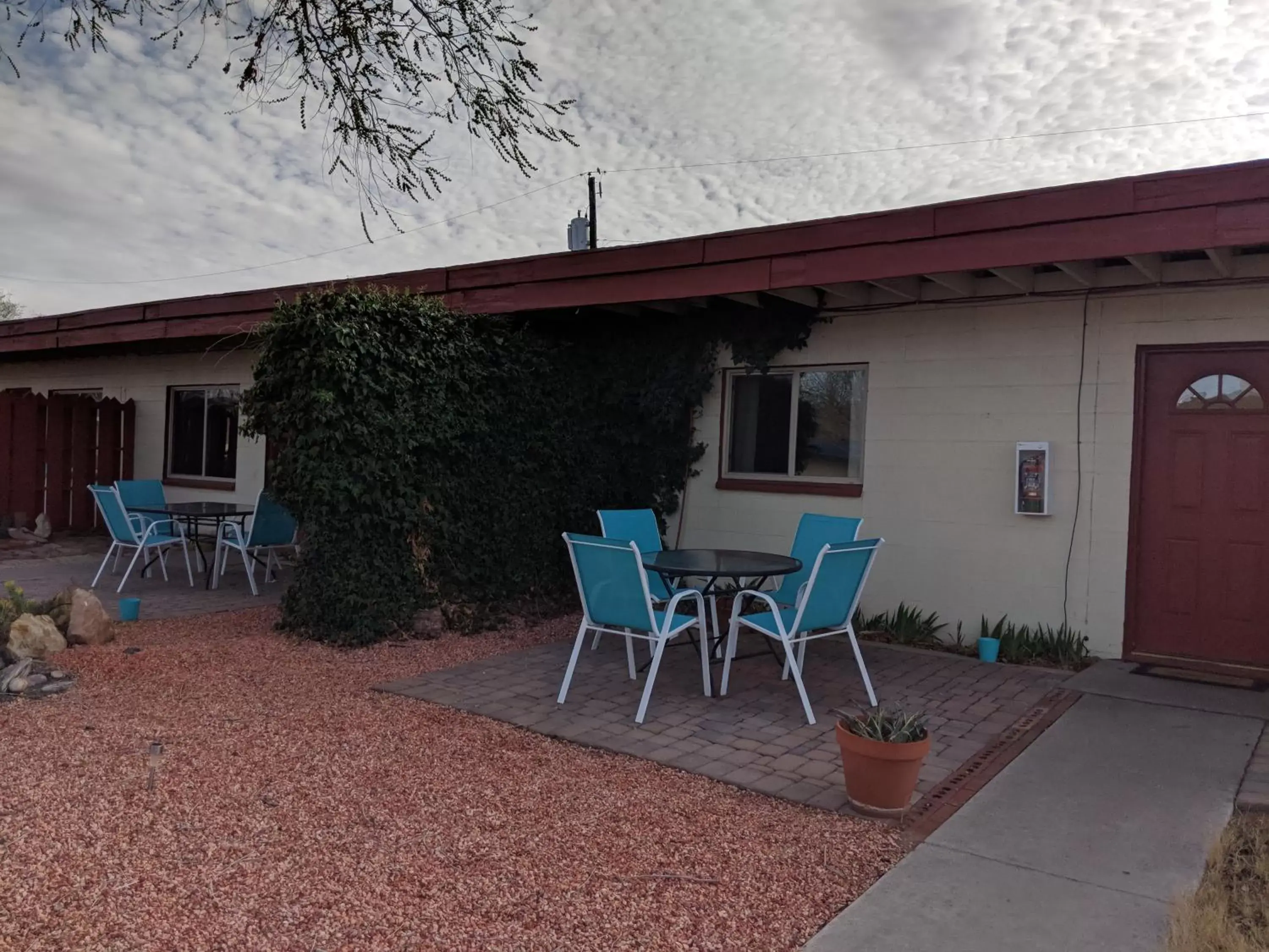 Patio in Red Rock Motel