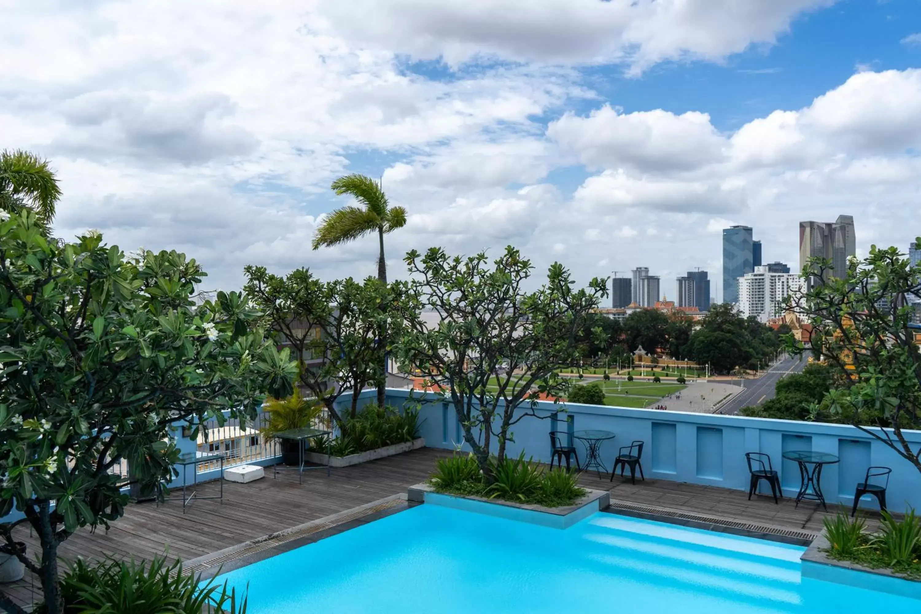 City view, Swimming Pool in The Frangipani Royal Palace Hotel