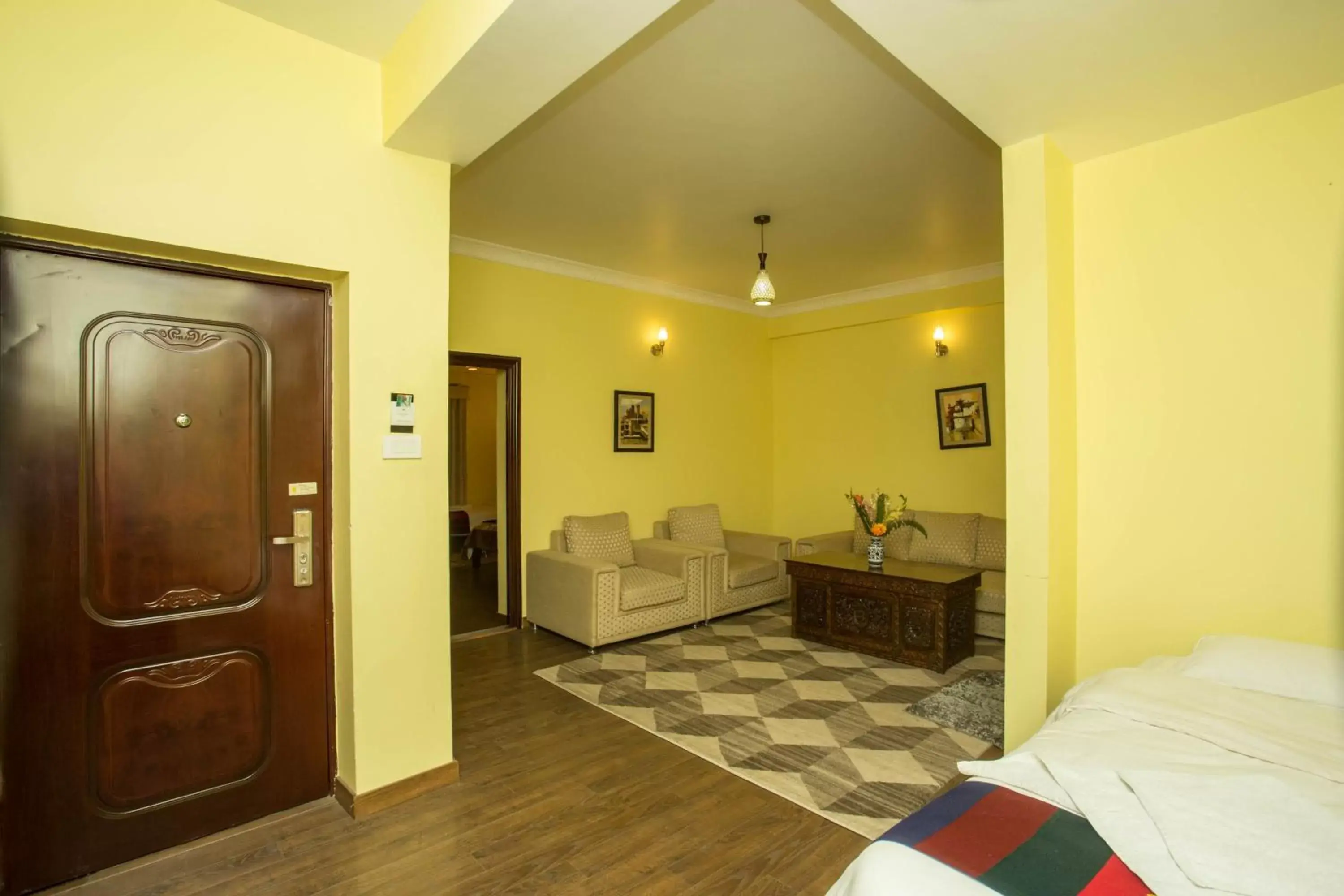 Living room, Bathroom in Hotel Siddhi Manakamana