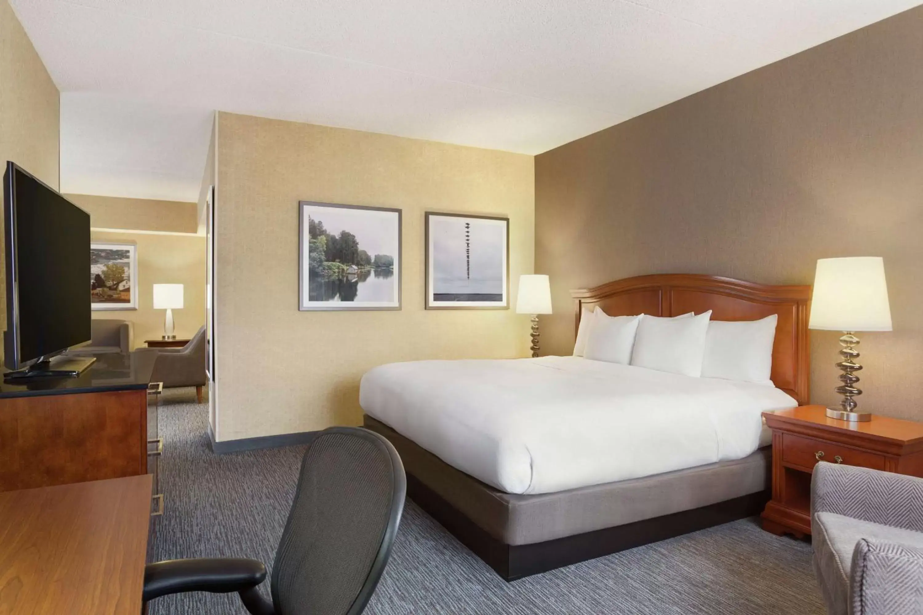 Bedroom, Bed in DoubleTree by Hilton Hotel Detroit - Novi