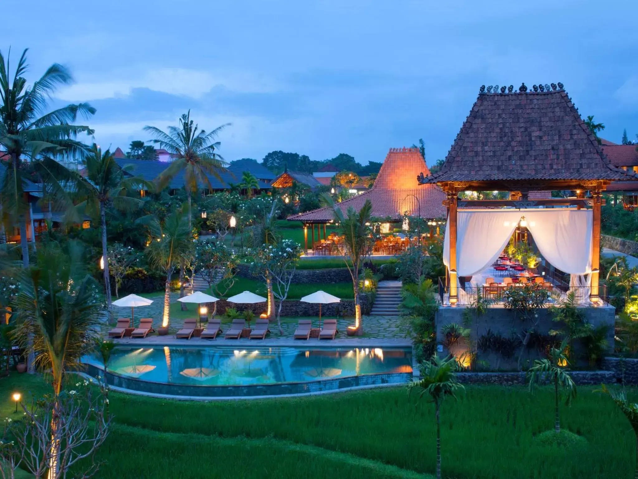 Pool view in Alaya Resort Ubud Pool view in Alaya Resort Ubud