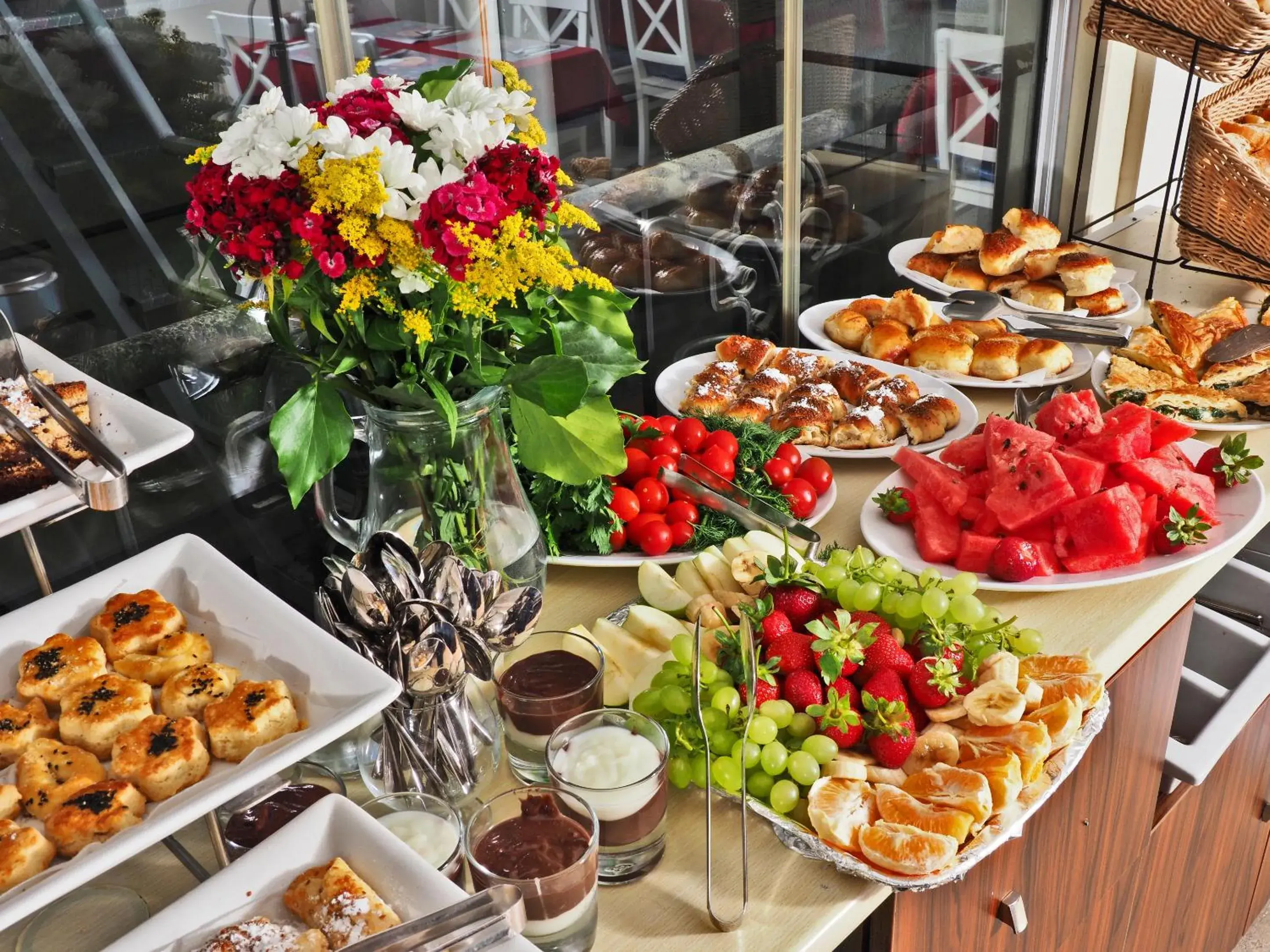 Buffet breakfast in Marmara Deluxe Hotel