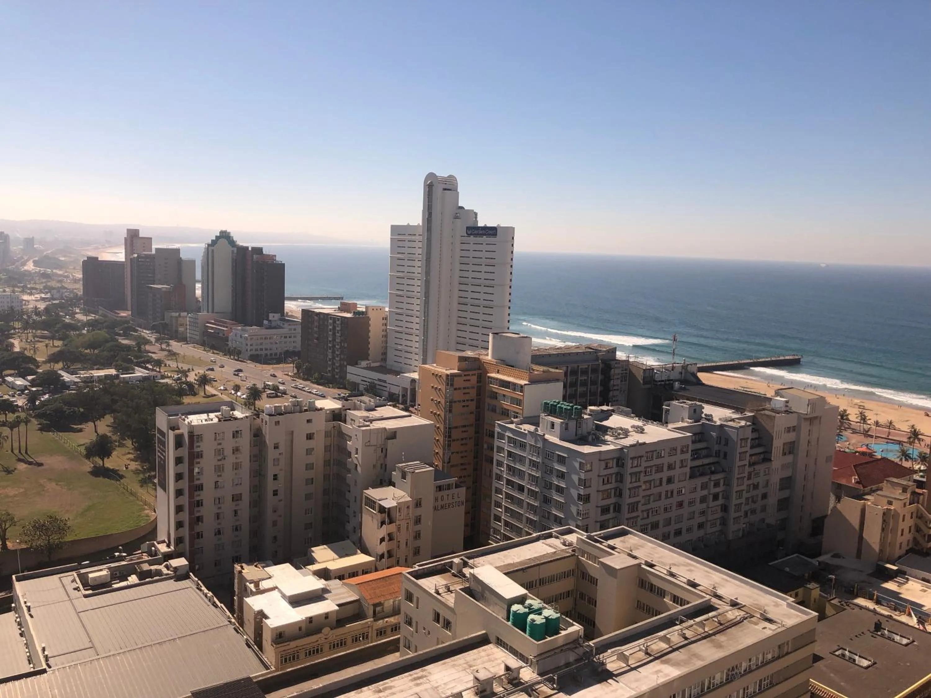 City view in Coastlands Durban Self Catering Holiday Apartments