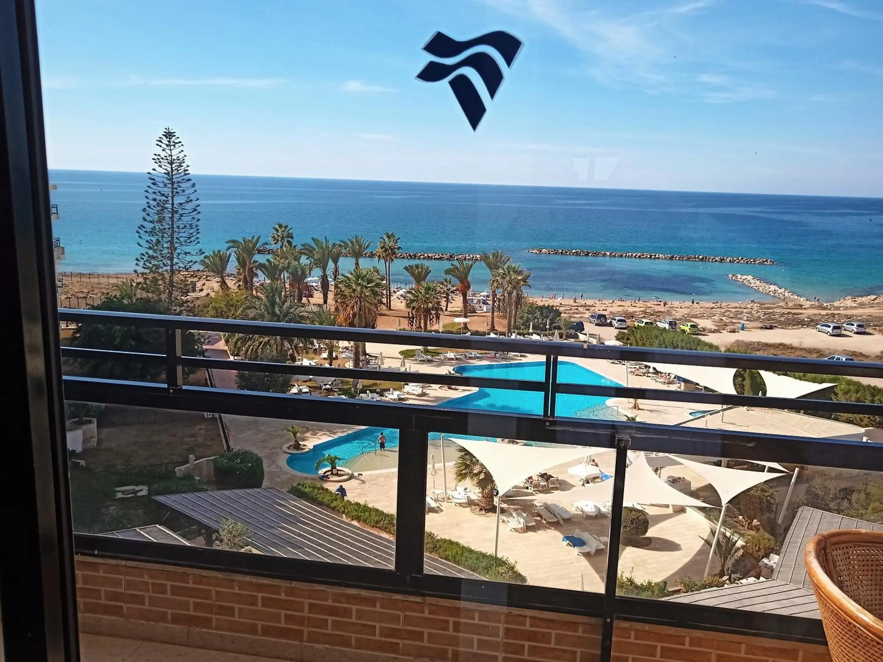 Balcony/Terrace, Pool View in Venus Beach Hotel