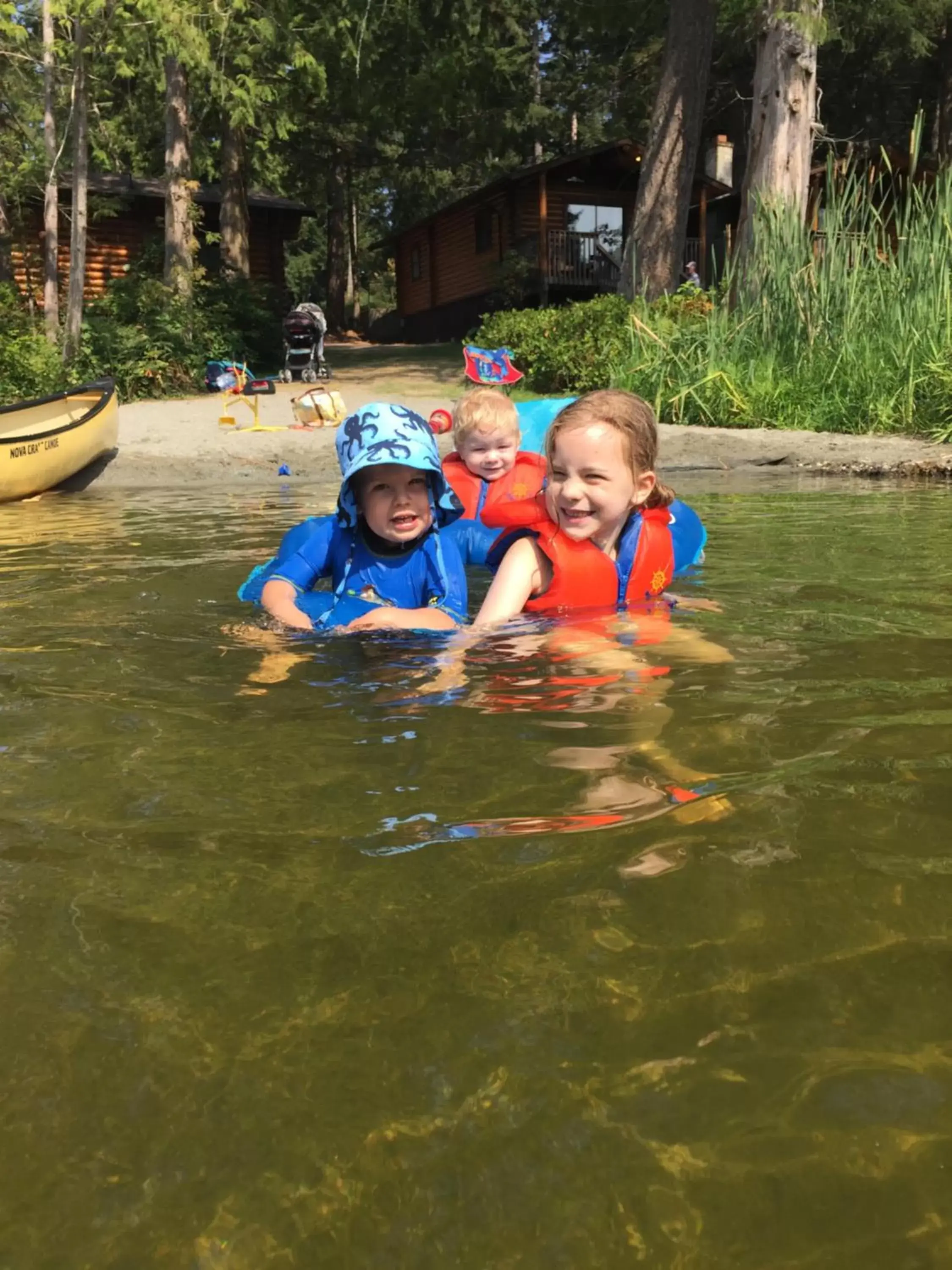 Beach, Children in Cusheon Lake Resort