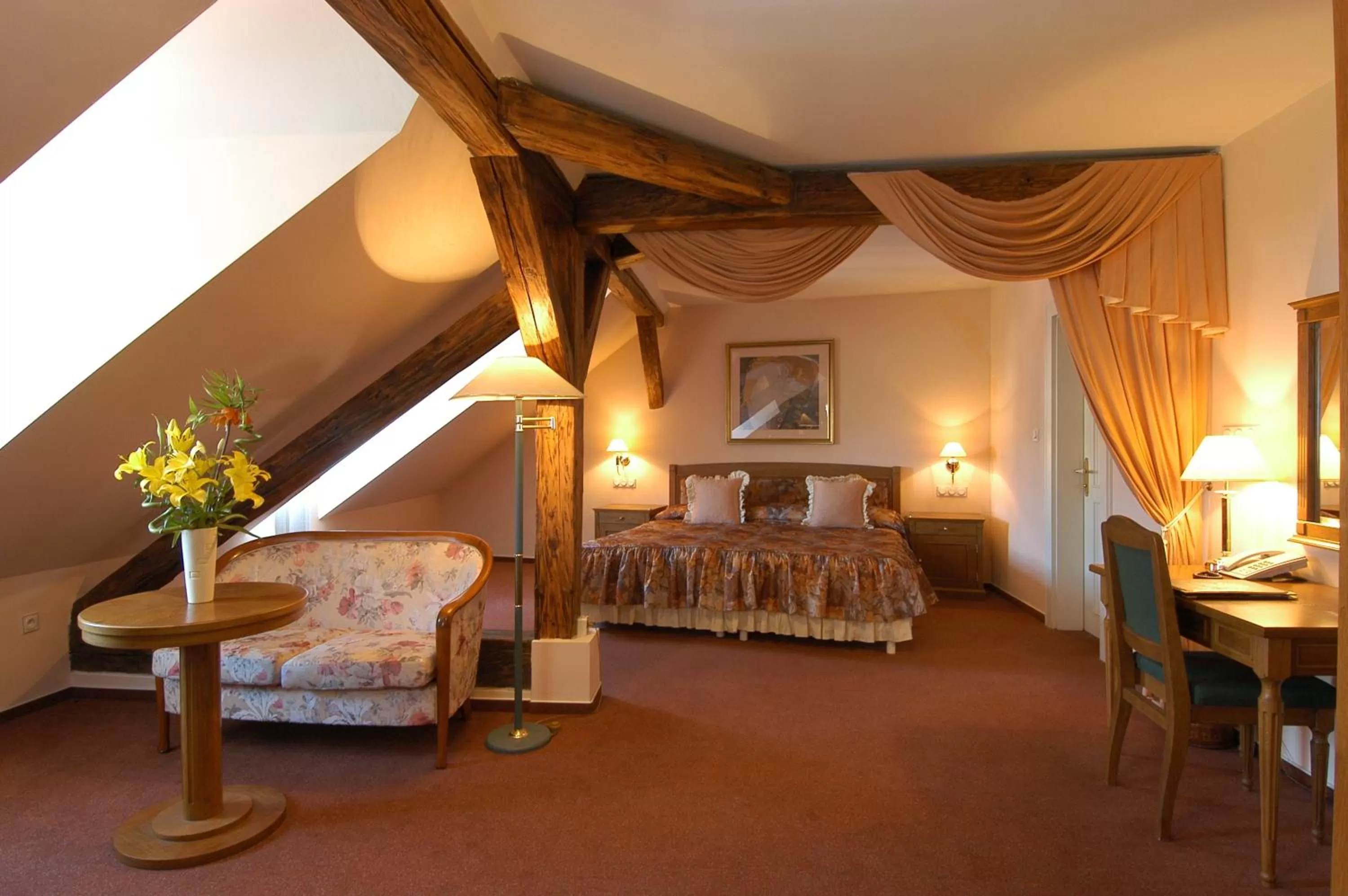 Photo of the whole room in Hotel Dvorak Cesky Krumlov