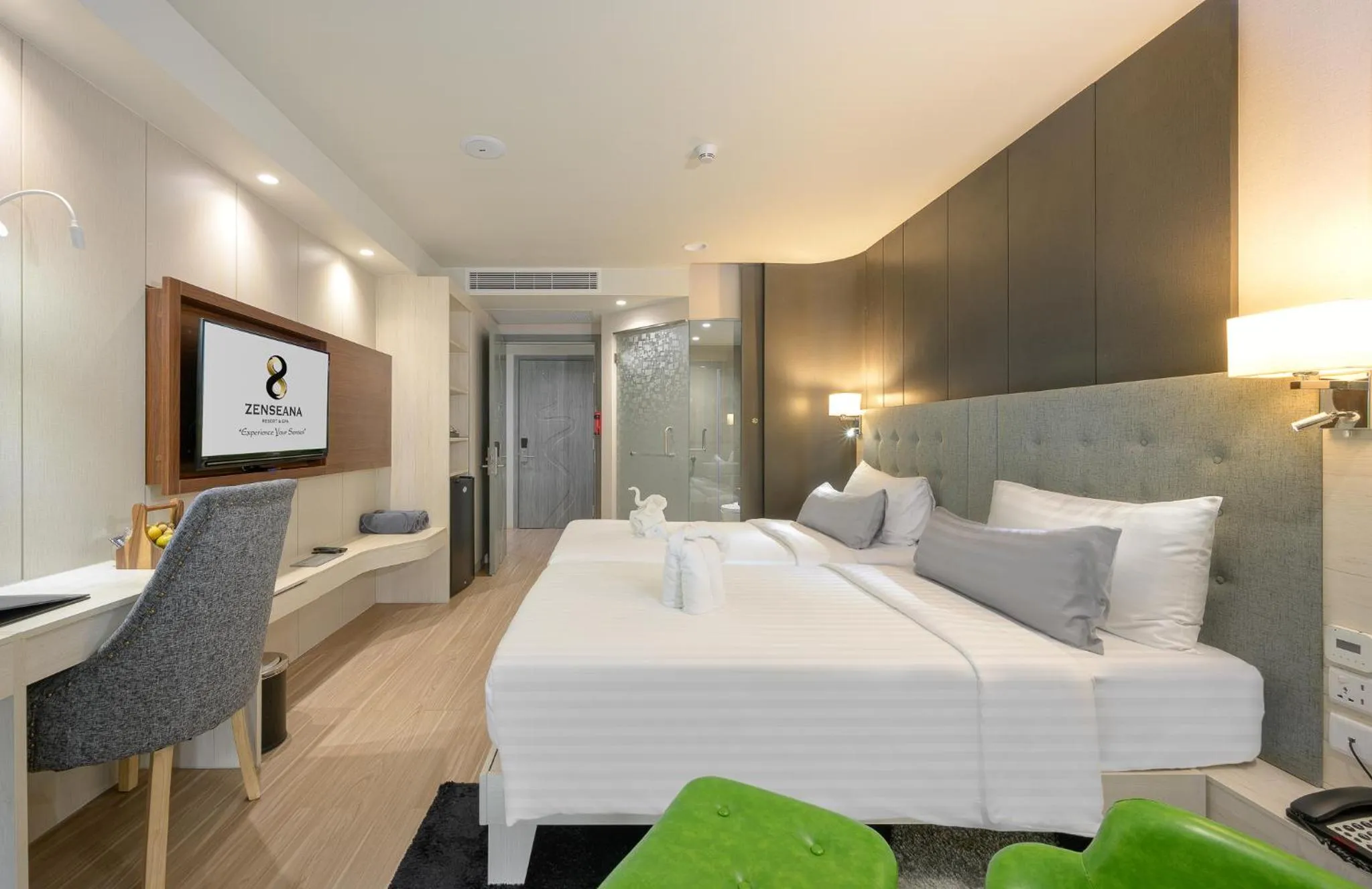 Bedroom, Bed in Zenseana Resort & Spa - Patong, Phuket