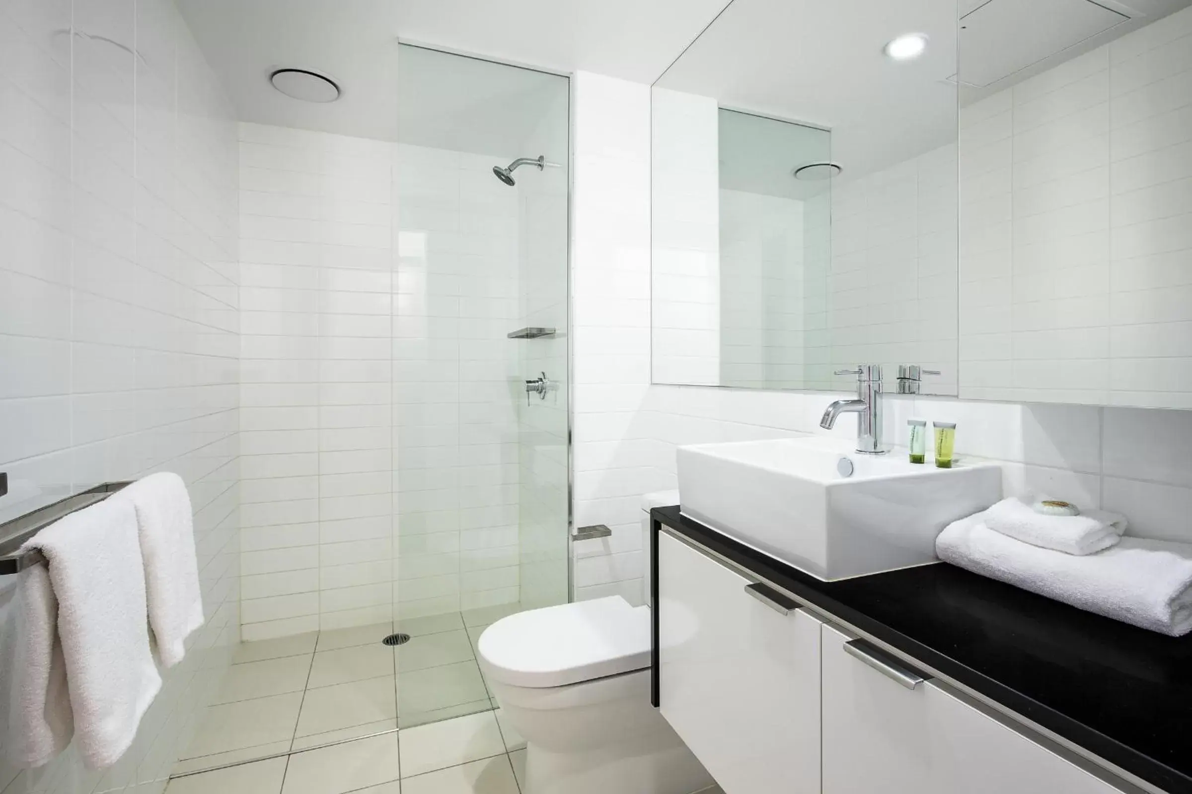 Bathroom in Code Apartments