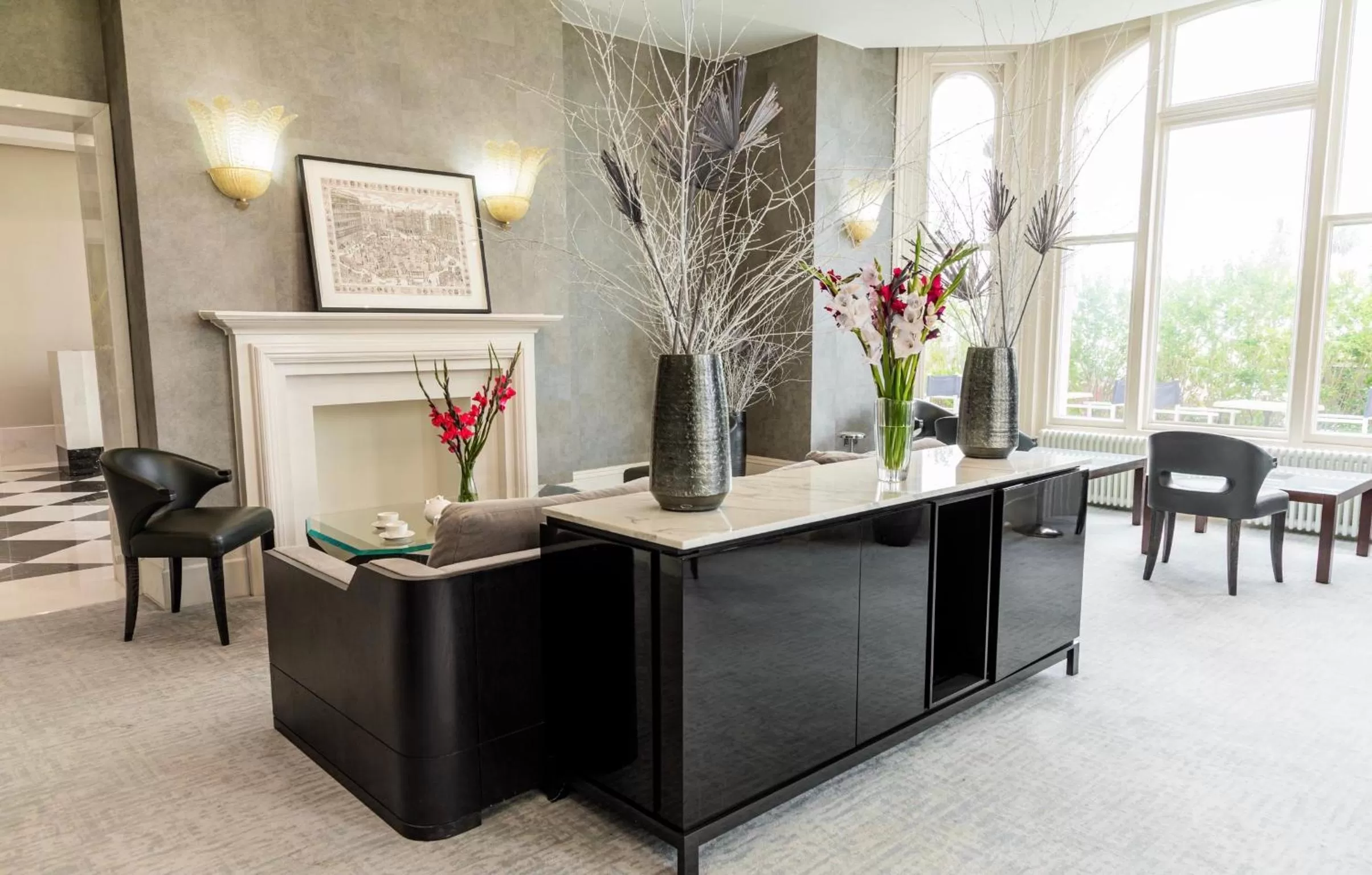 Seating area in The Chatsworth Hotel