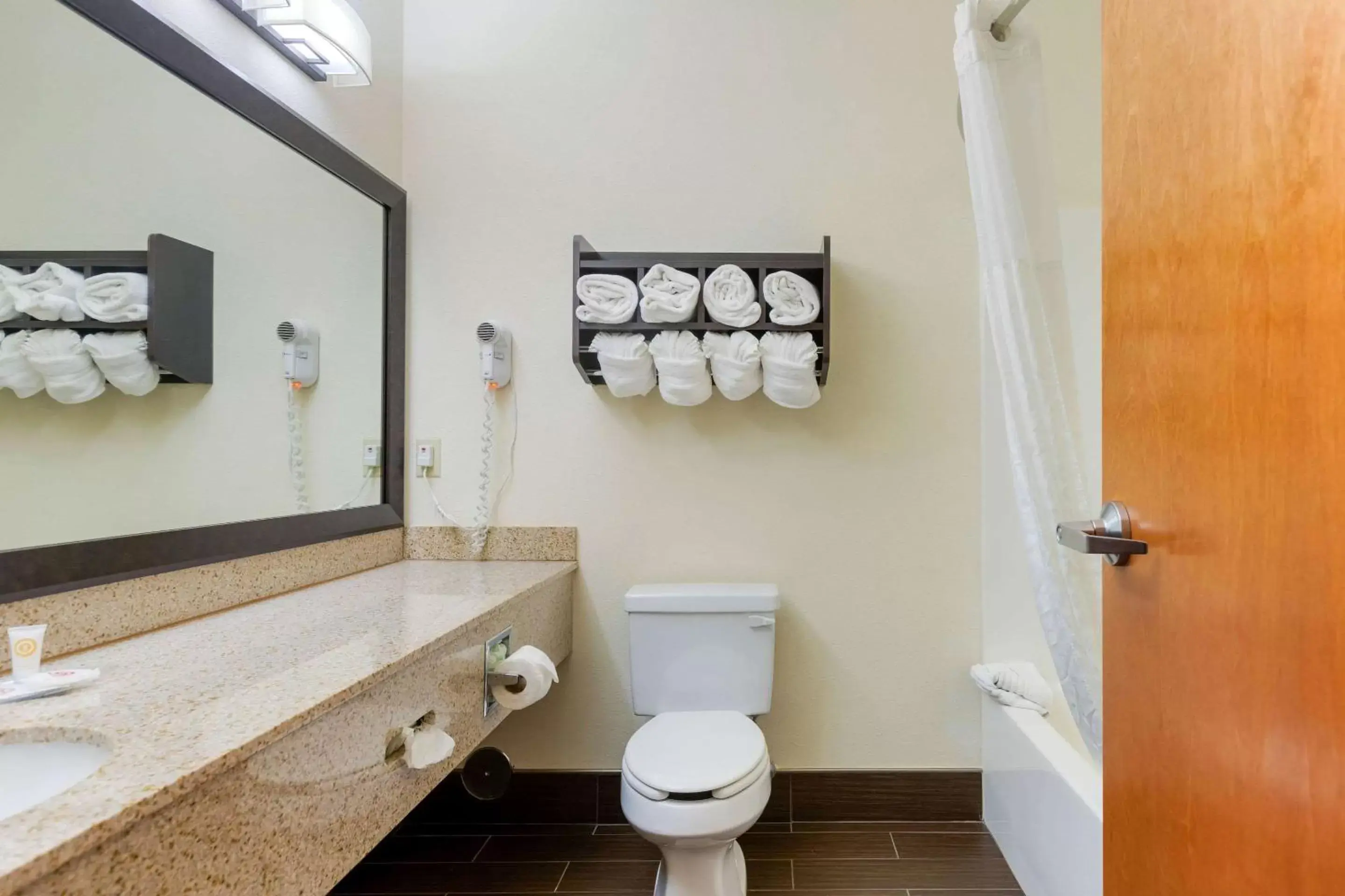 Photo of the whole room, Bathroom in Comfort Suites Stevensville – St. Joseph