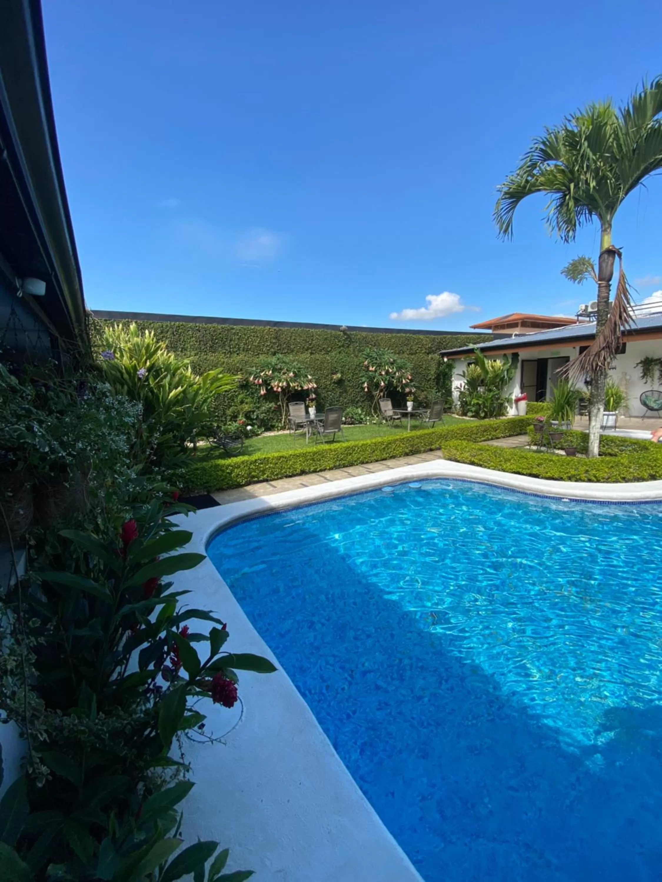 Pool view in Berlor Airport Inn
