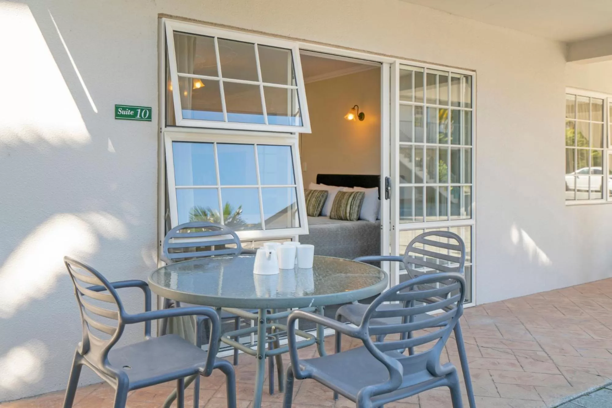 Patio in Silver Fern Rotorua Suites & Spa