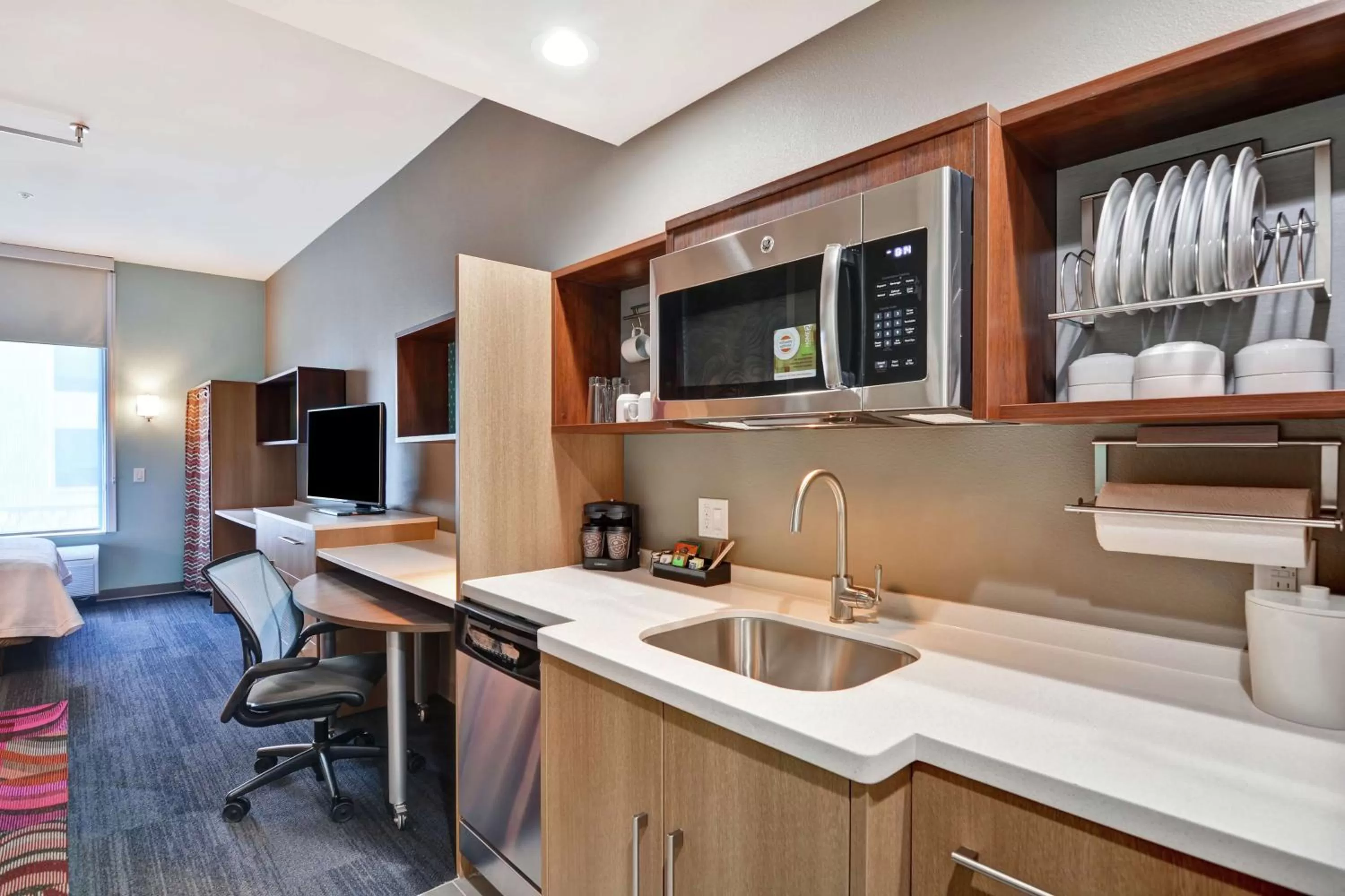 Kitchen or kitchenette in Home2 Suites By Hilton McKinney