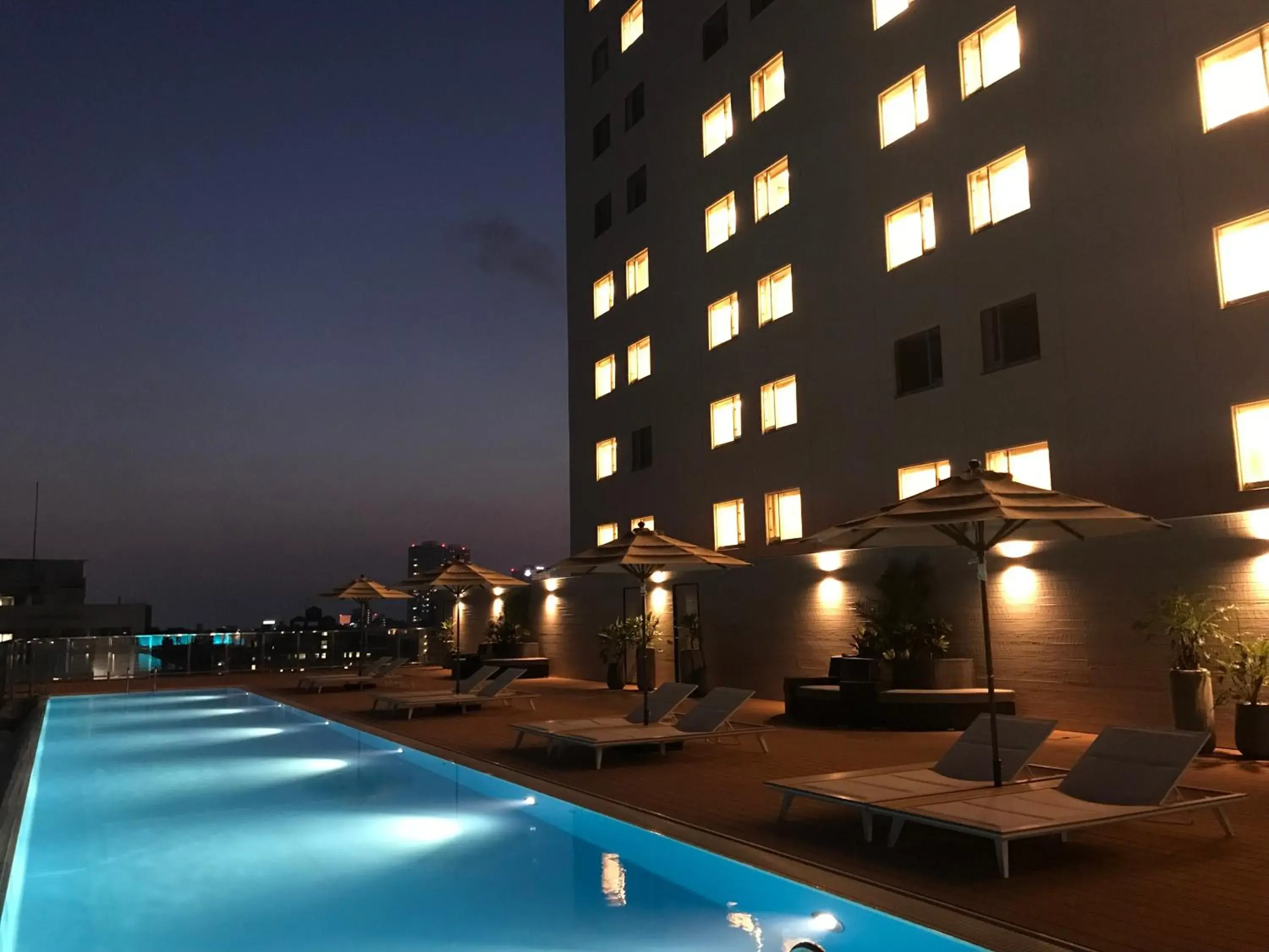 Balcony/Terrace, Swimming Pool in Novotel Okinawa Naha