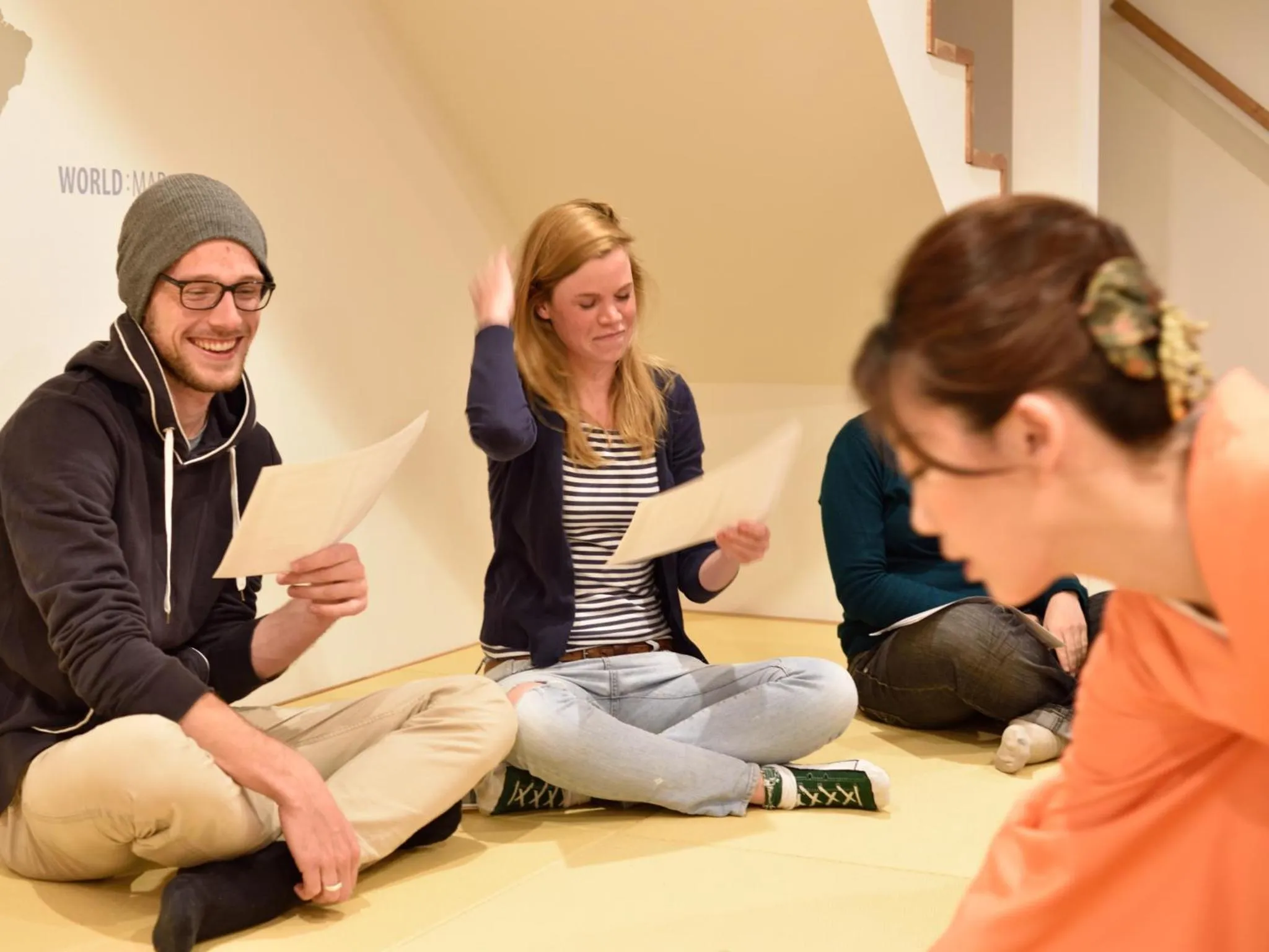 Communal lounge/ TV room in Hostel Mitsuwaya Osaka