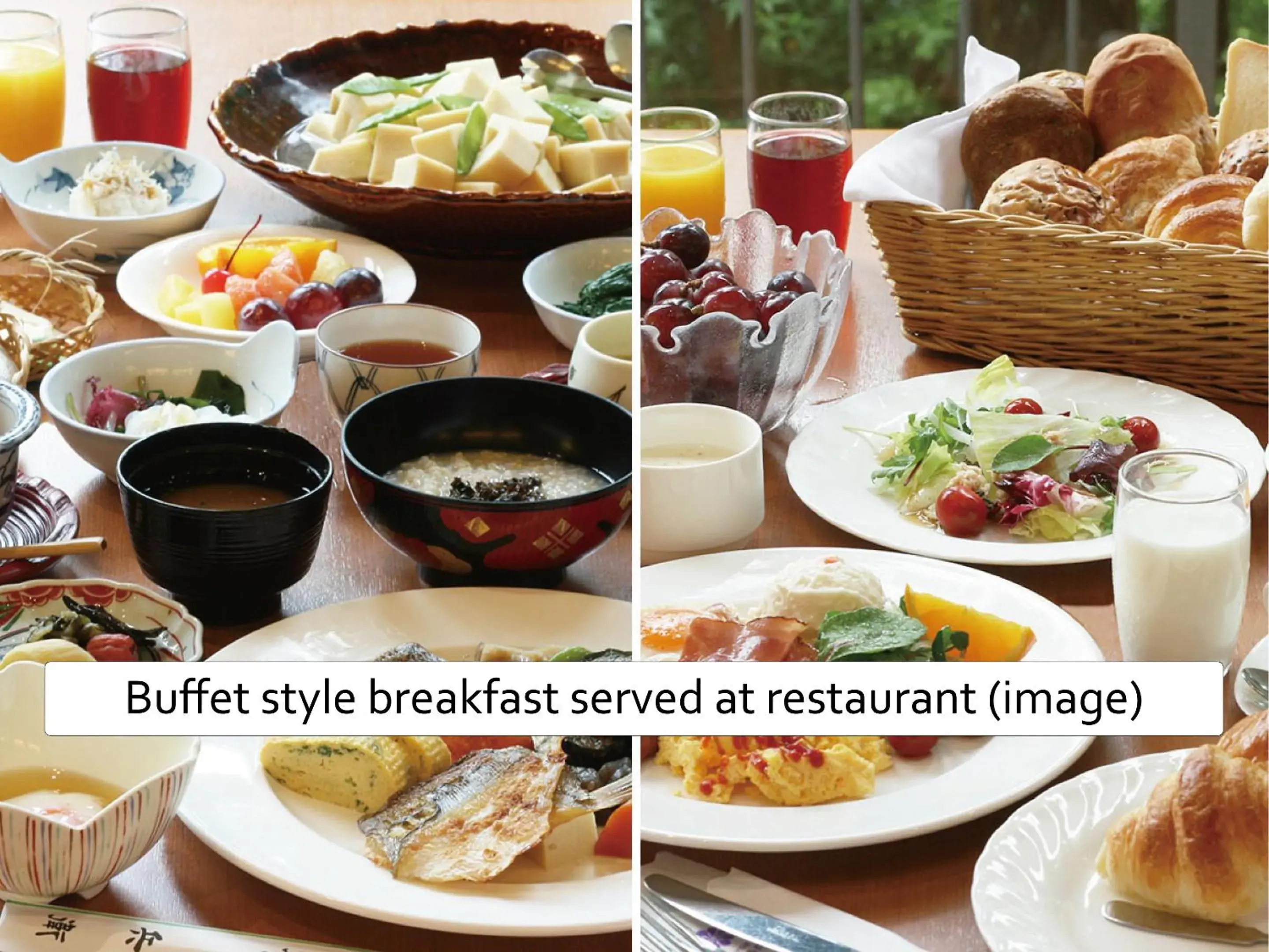 Buffet breakfast in Hyoe Koyokaku