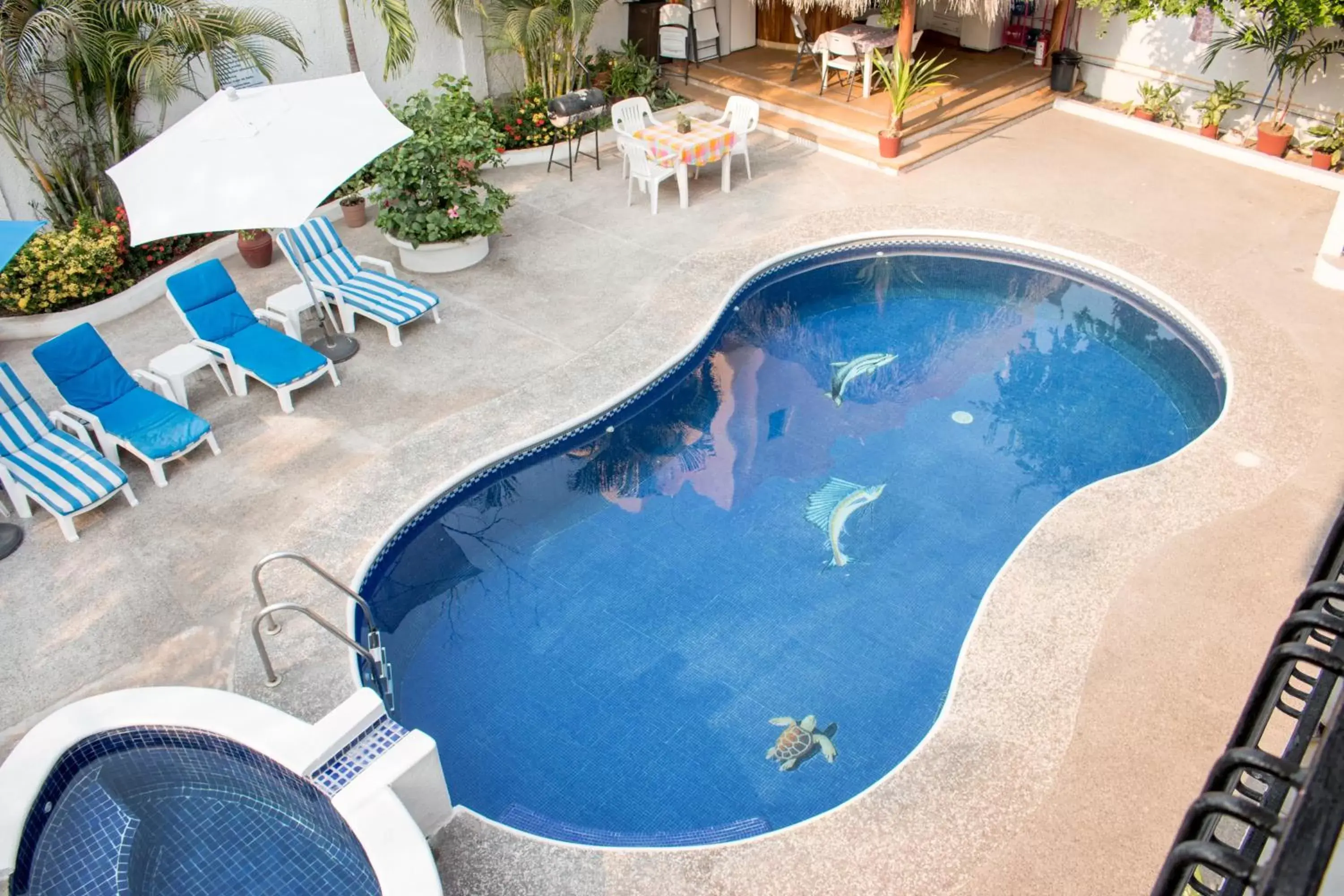 Pool view in Villas Mercedes