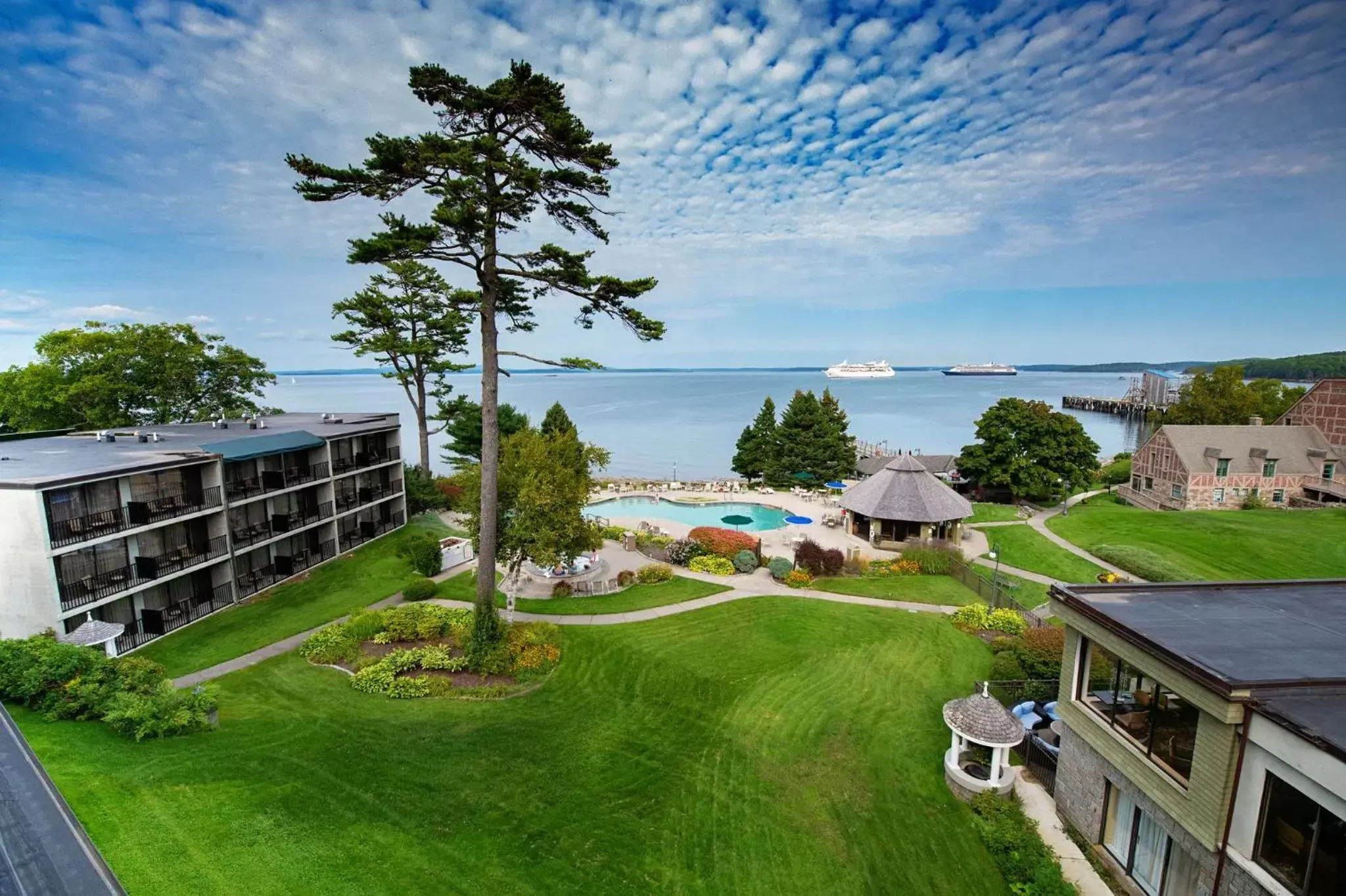 Pool View in Holiday Inn Bar Harbor Regency Hotel, an IHG Hotel