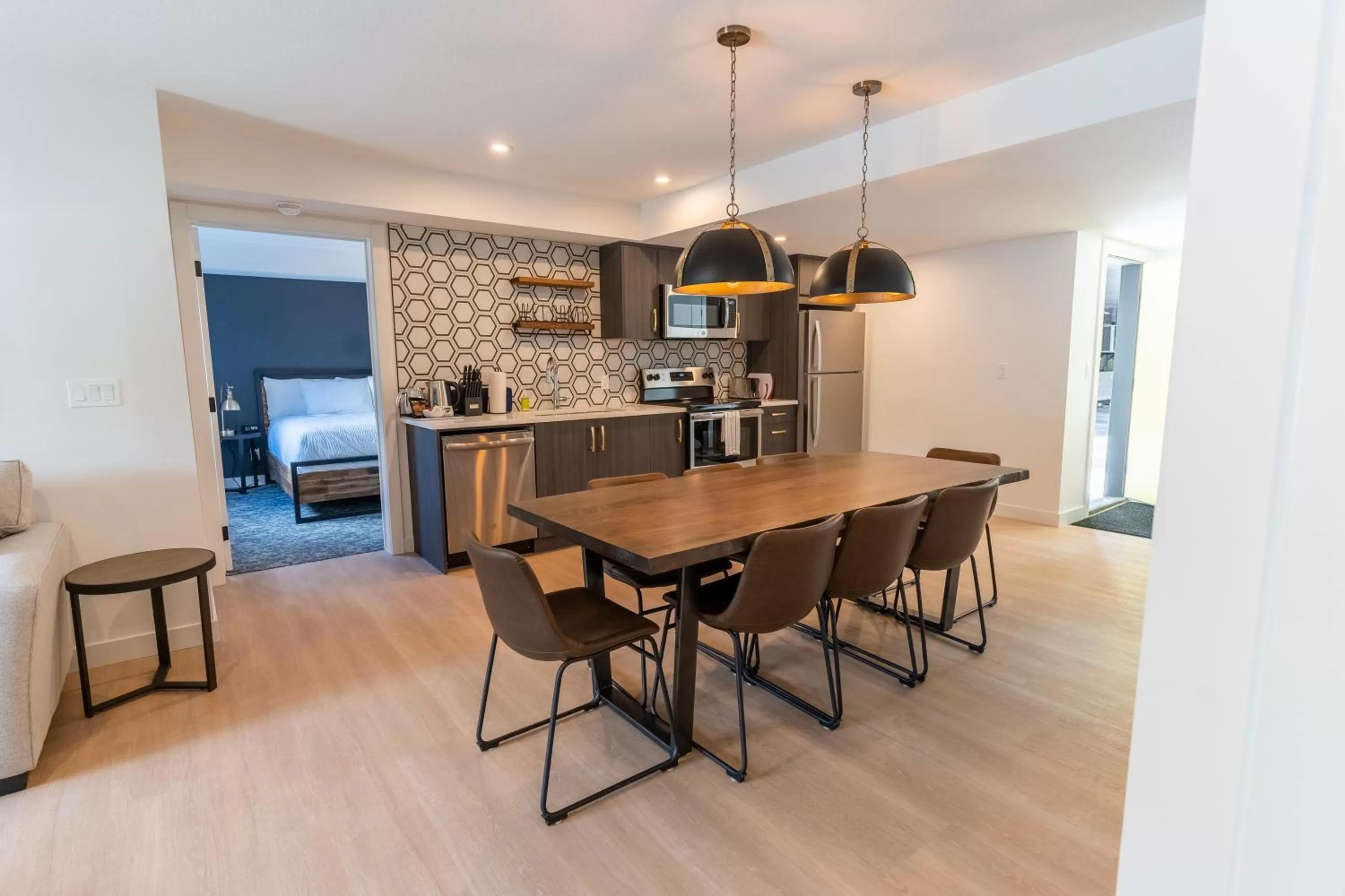 Kitchen or kitchenette in Basecamp Suites Canmore