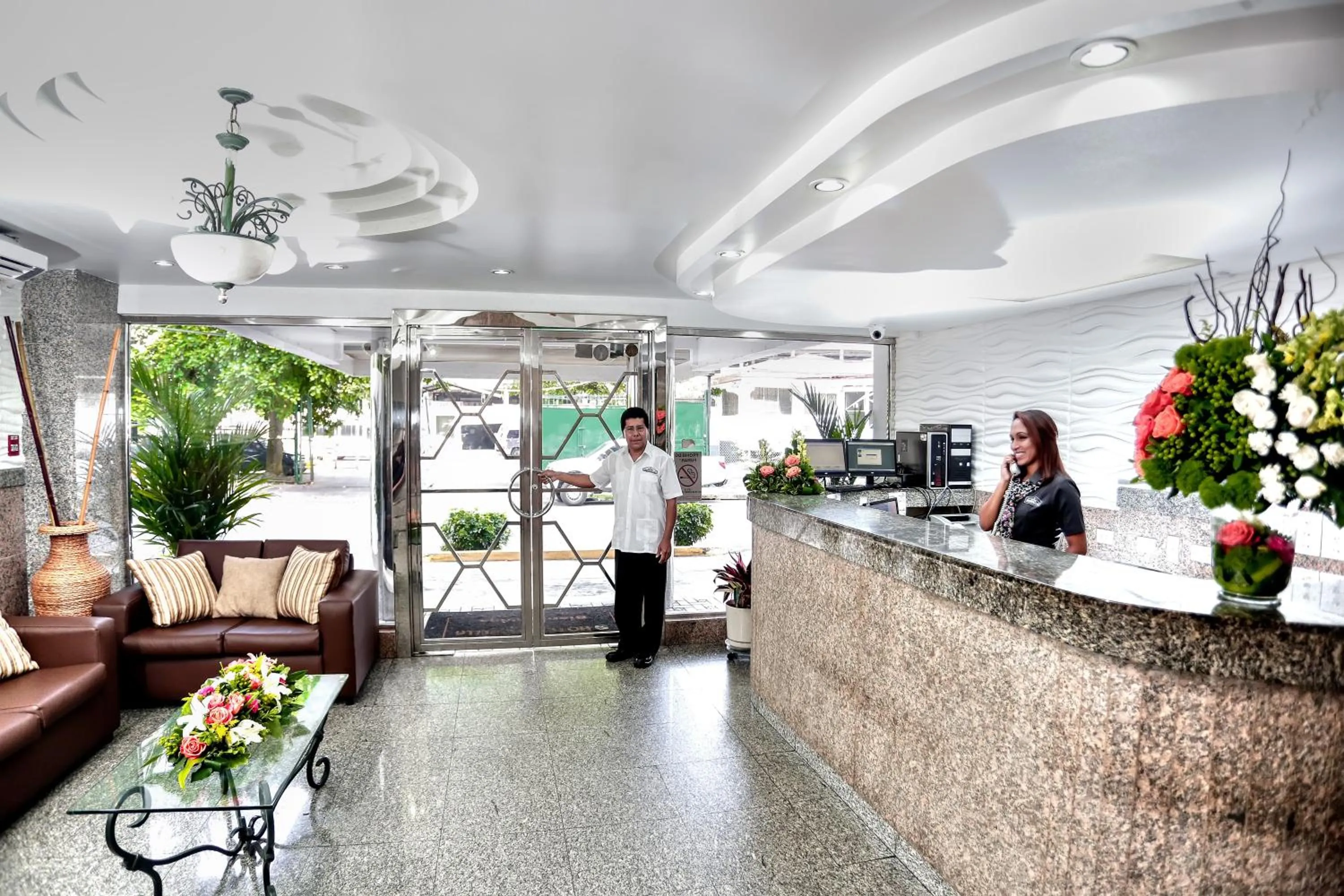 Lobby or reception in Hotel Marbella