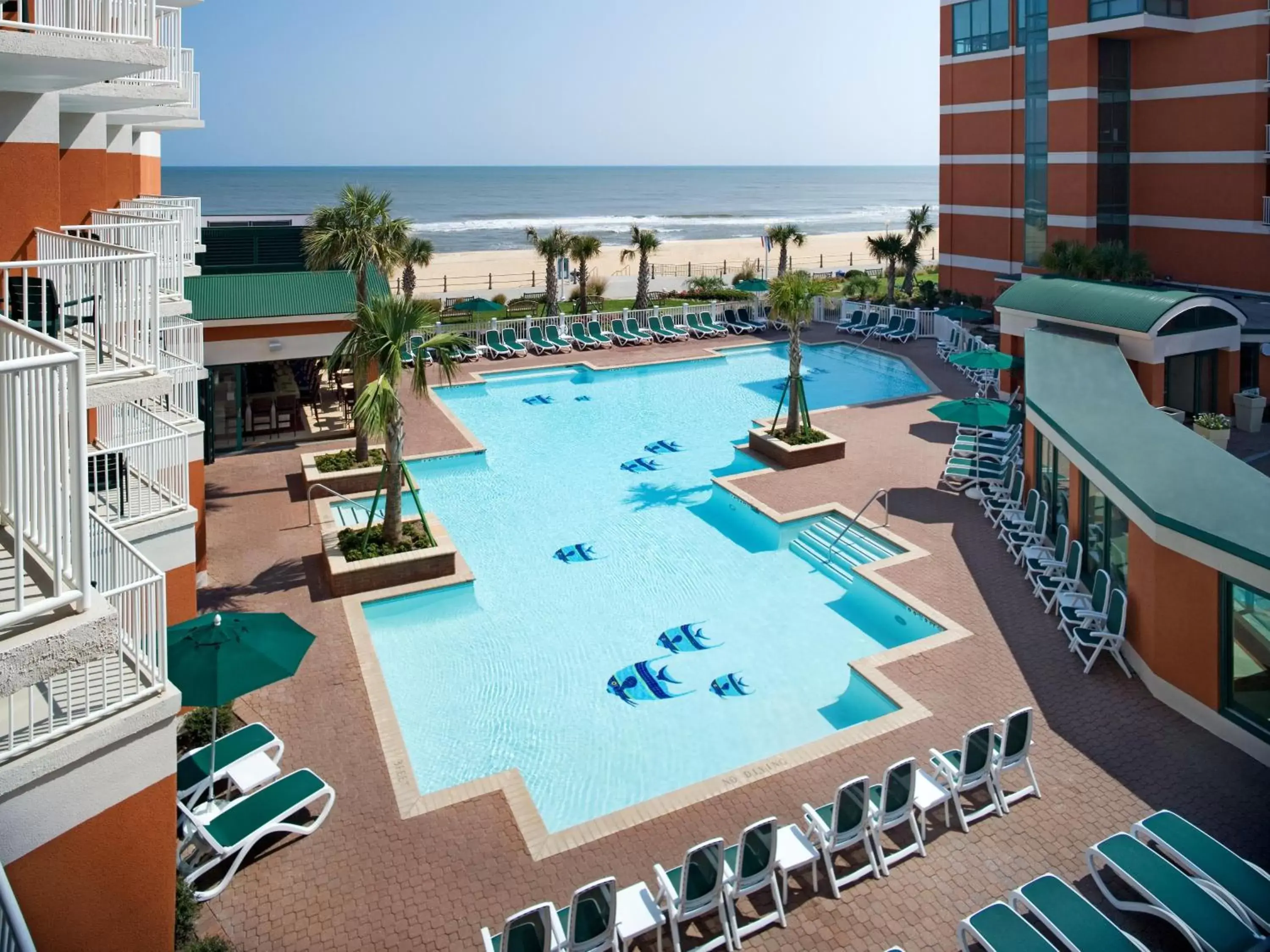 Pool View in Holiday Inn & Suites Virginia Beach - North Beach, an IHG Hotel