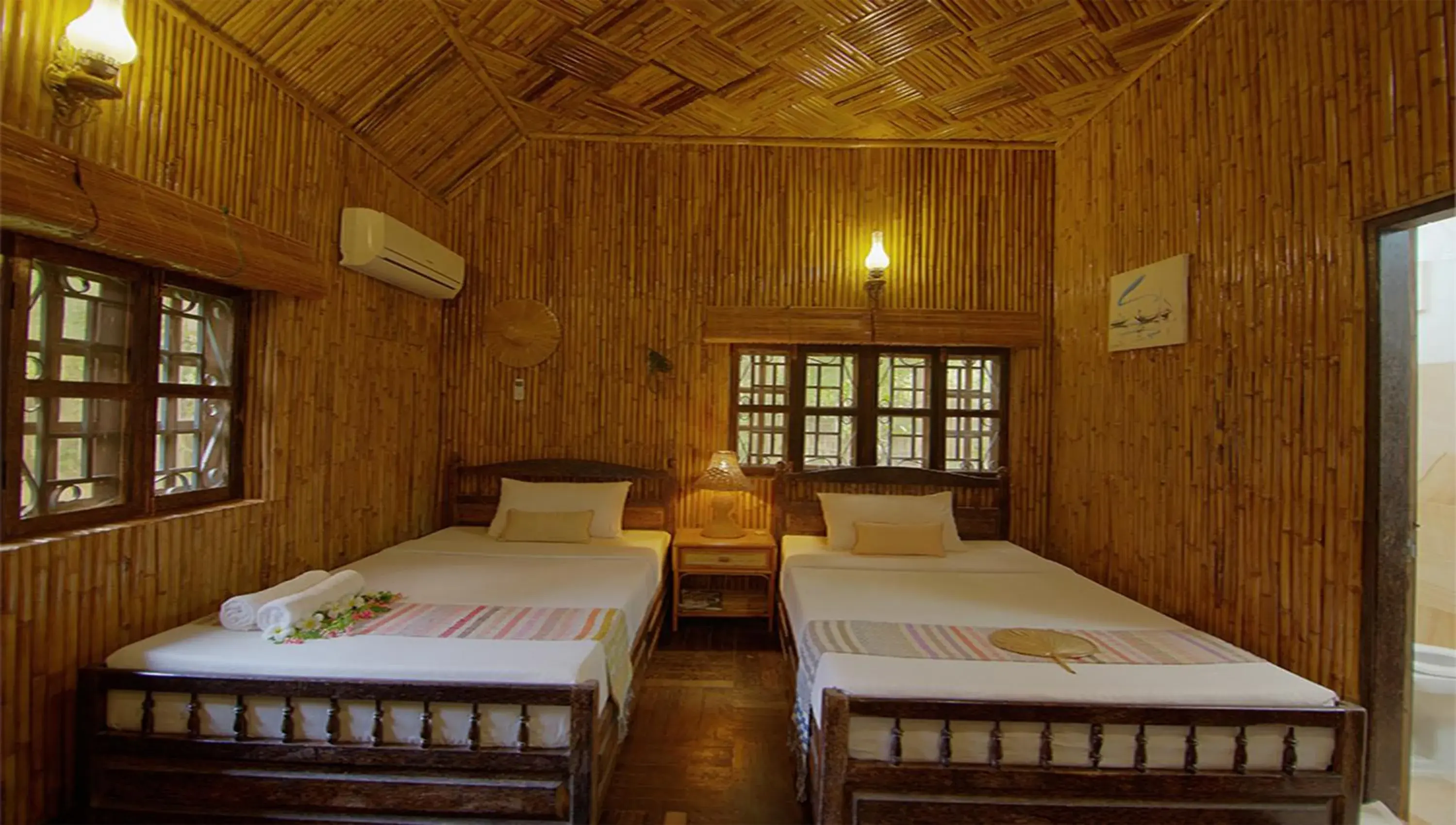 Bed in Palm Village Resort & Spa