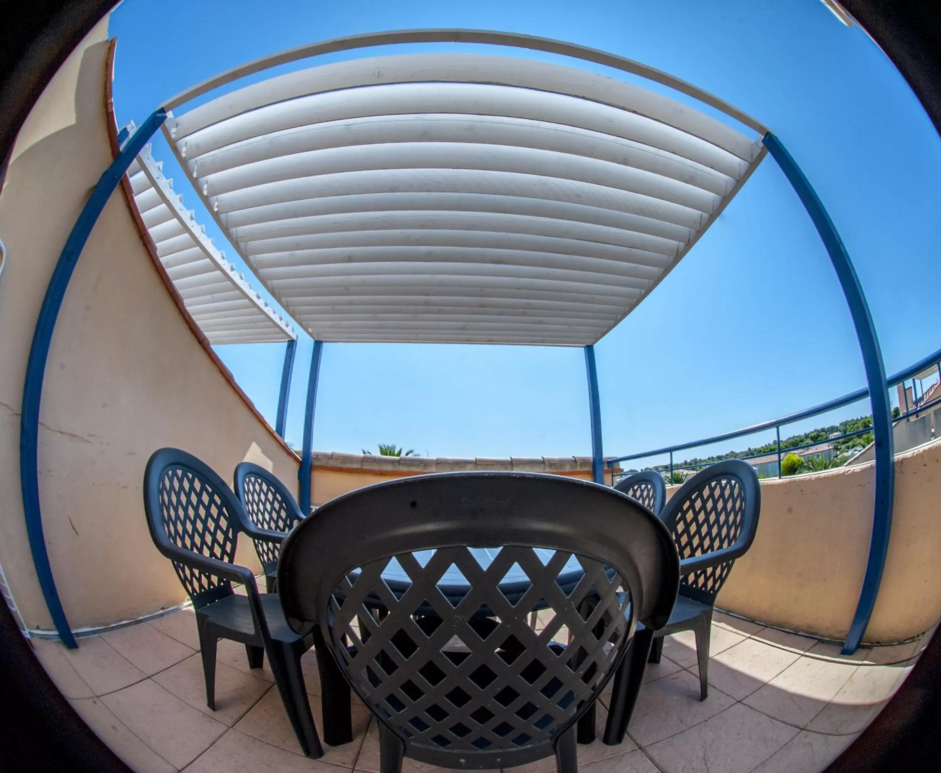 Balcony/Terrace in Hôtel Le Leukos