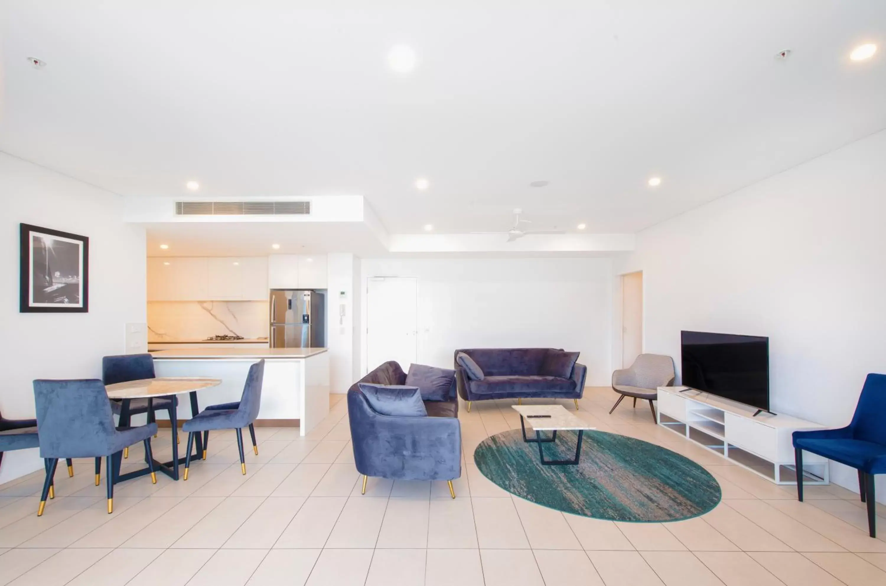 TV and multimedia, Seating Area in Hope Street Apartments by CLLIX