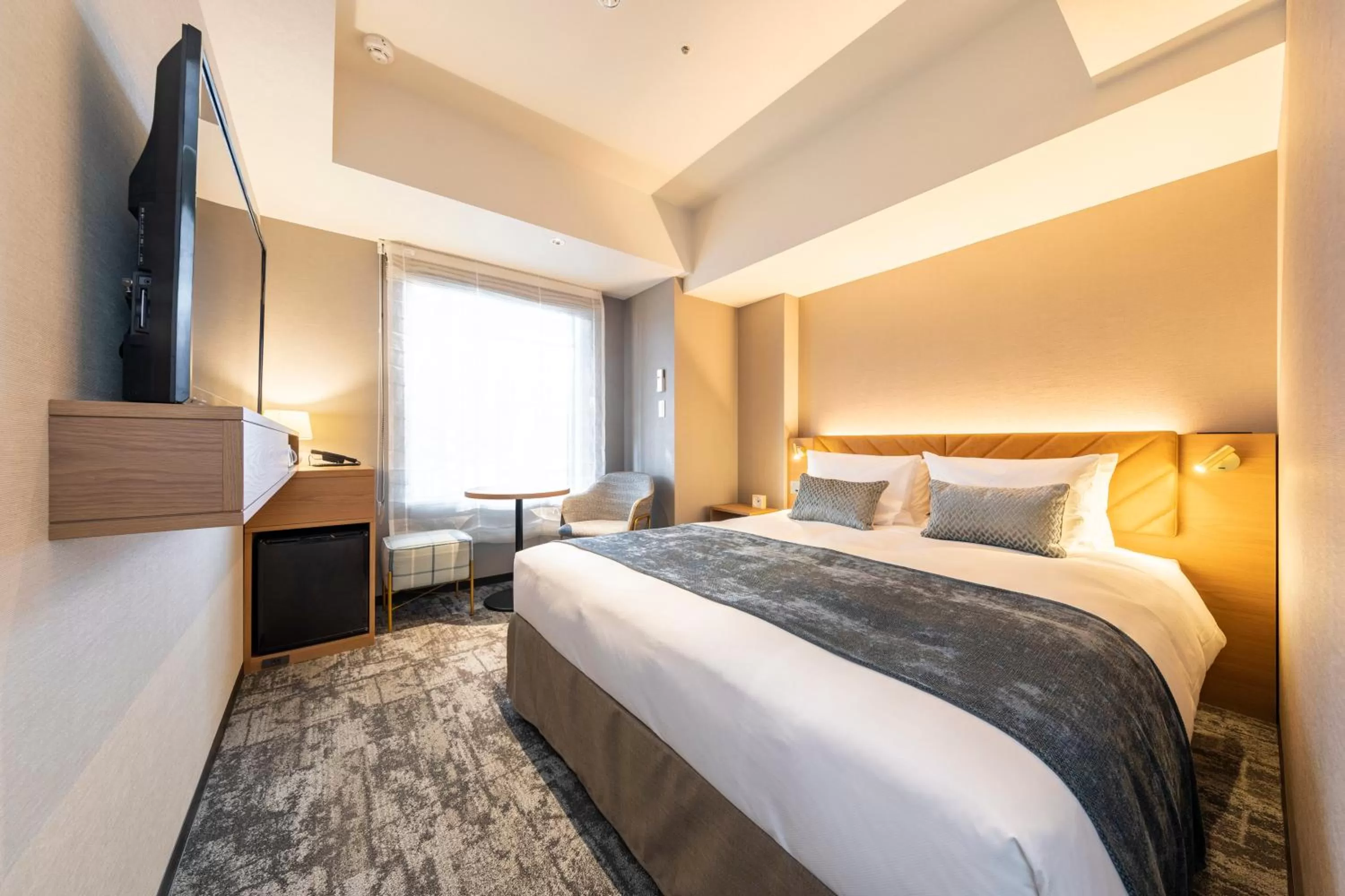 Bed in Tokyu Stay Hakodate Asaichi Akarinoyu