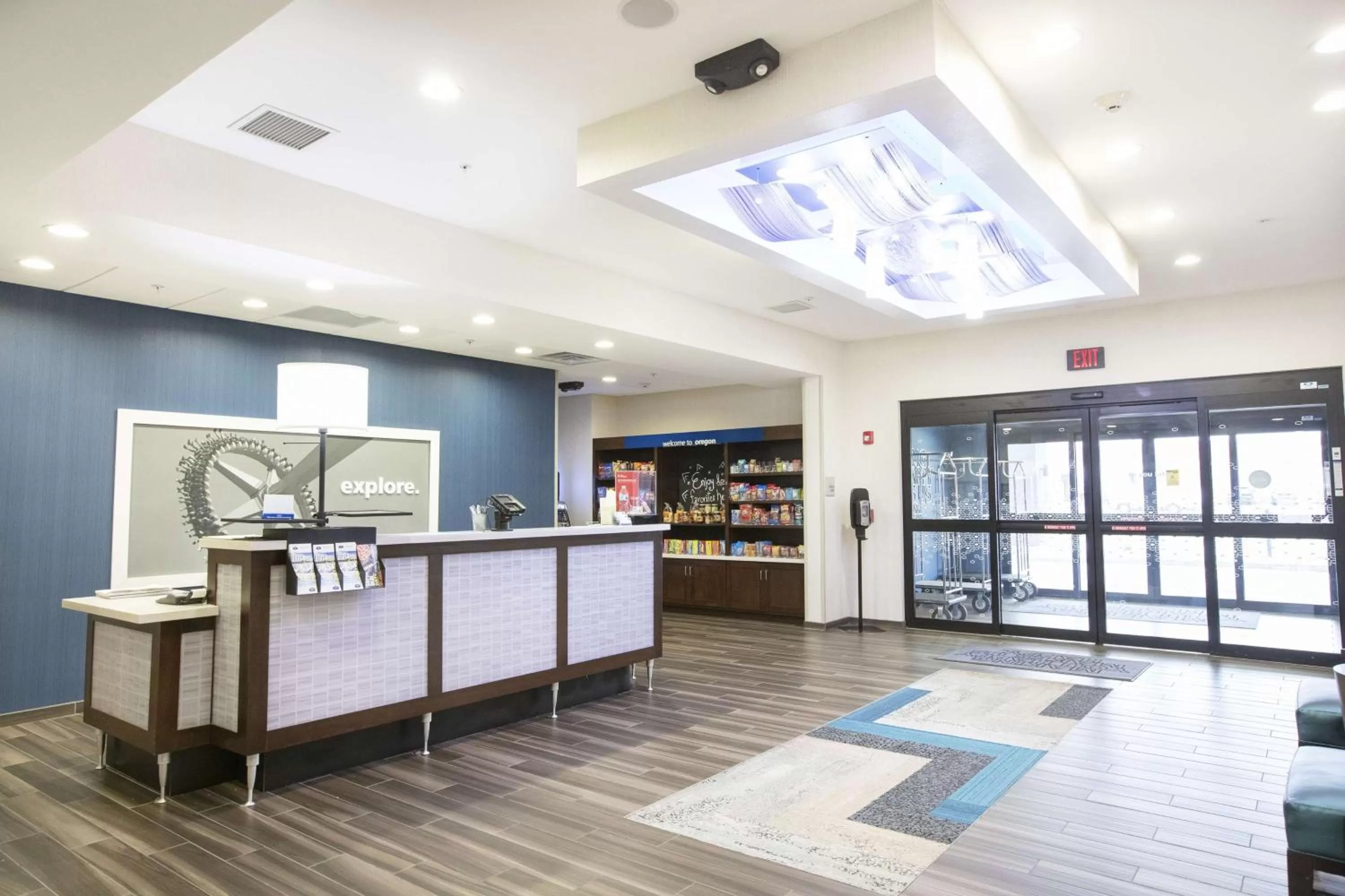 Lobby or reception in Hampton Inn Toledo Oregon