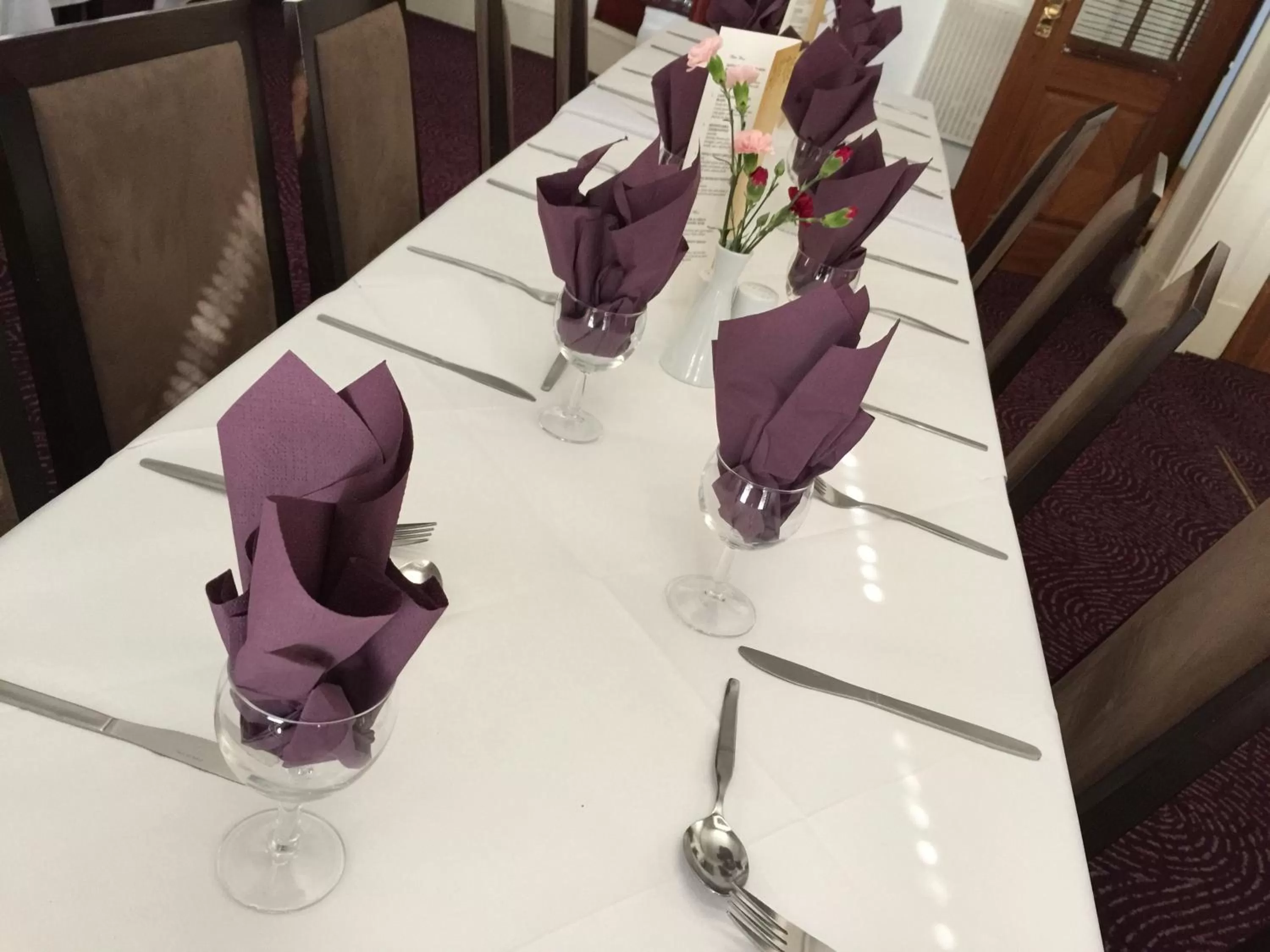 Dining area in The Station Hotel