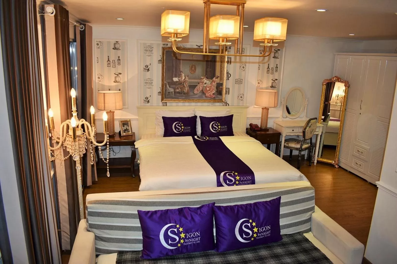 Junior Suite with Balcony in Saigon By Night Boutique Hotel