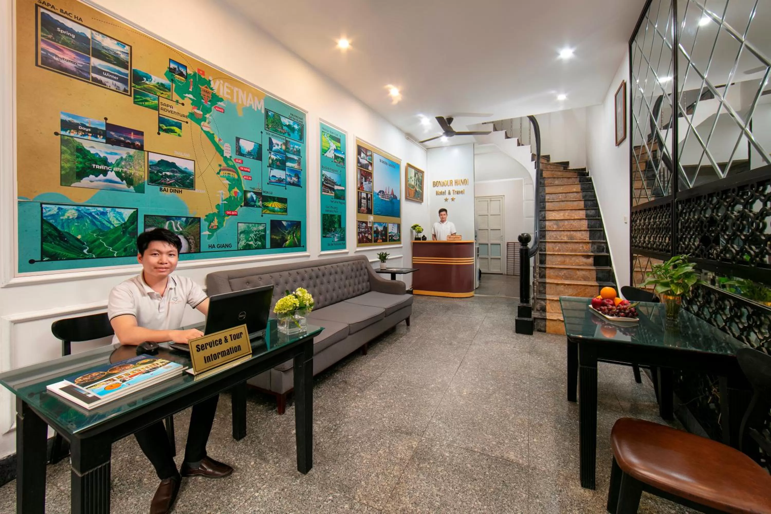 Staff in Bonjour Hanoi Hotel & Travel