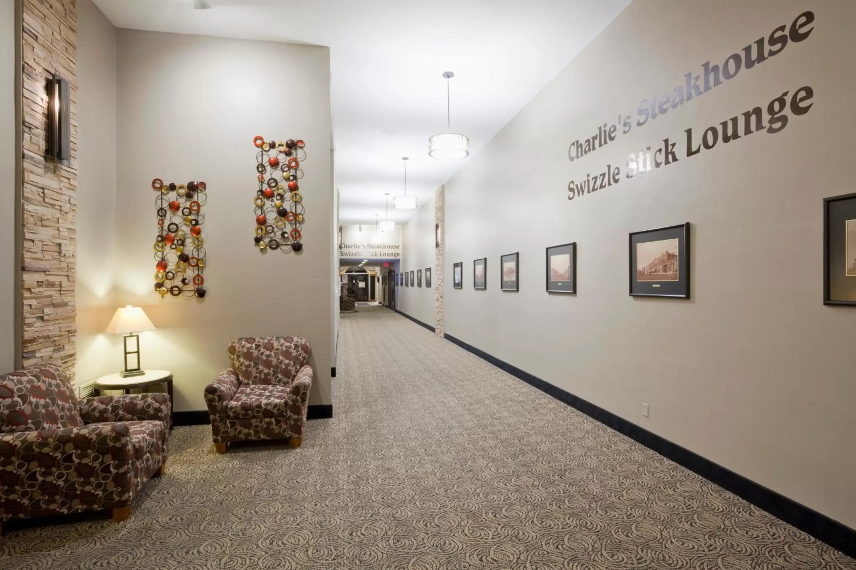 Seating area in Carrollton Hotel