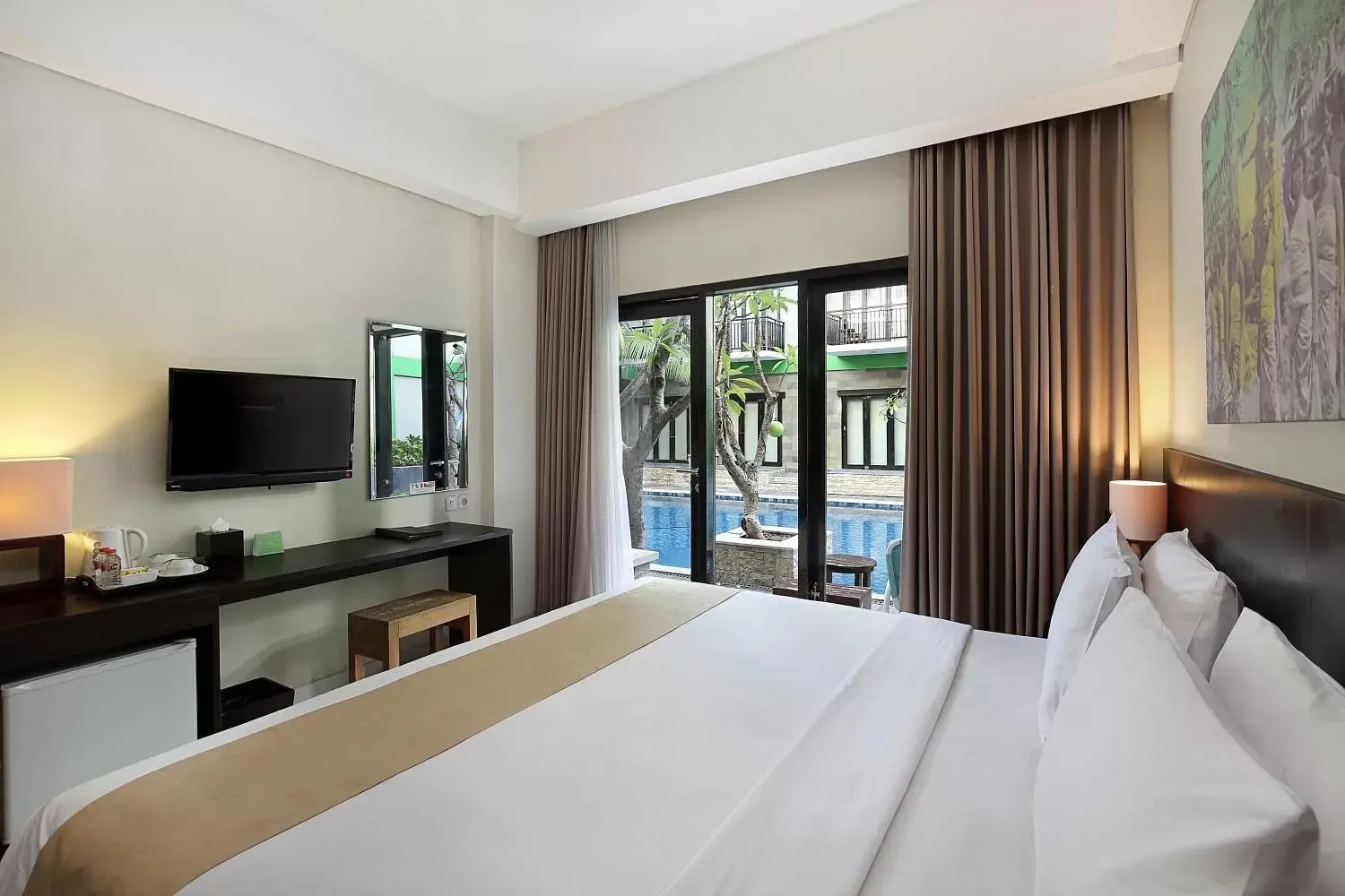 Bed in Rofa Kuta Hotel - CHSE Certified