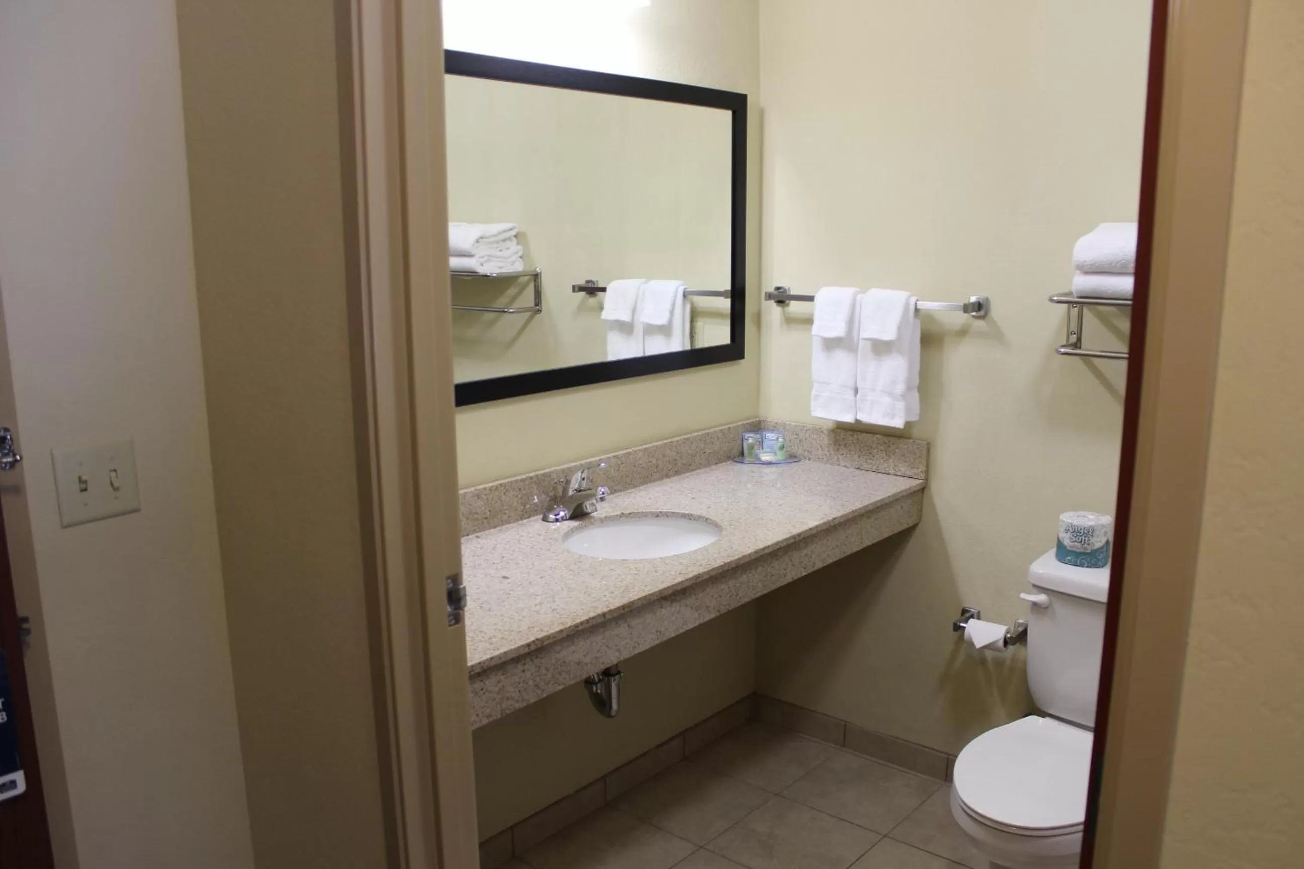 Toilet in Cobblestone Inn & Suites - Rugby