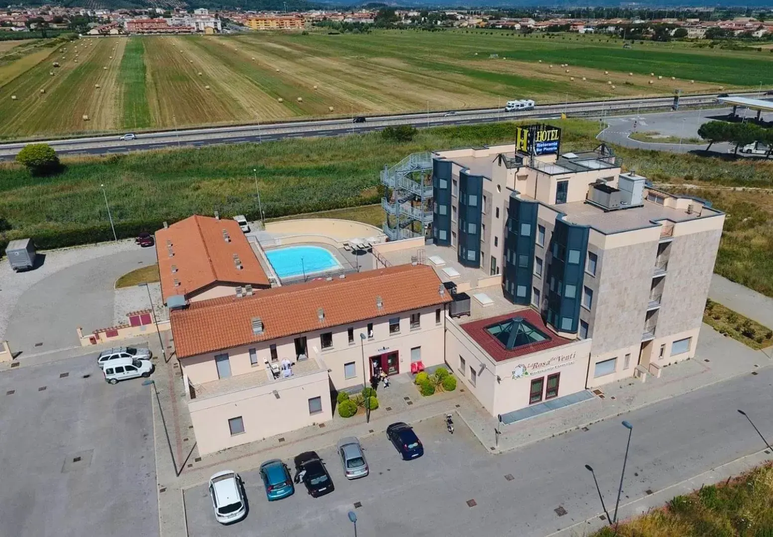 Bird's eye view, Bird's-eye View in Hotel Grecale - Venturina Terme