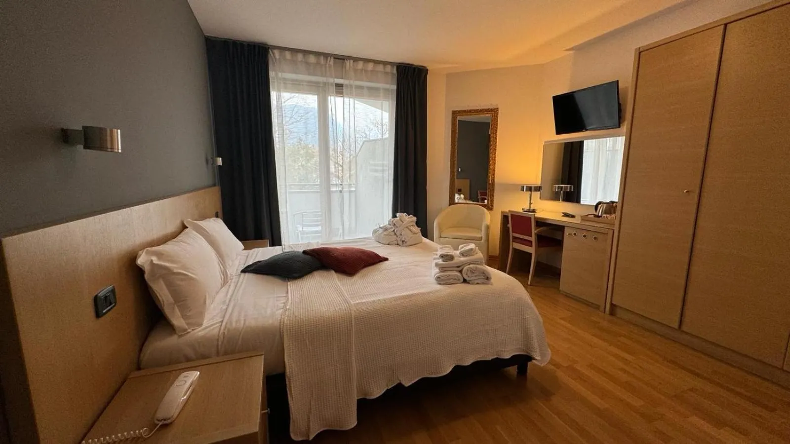 Bed in Hotel Oasi Wellness & Spa