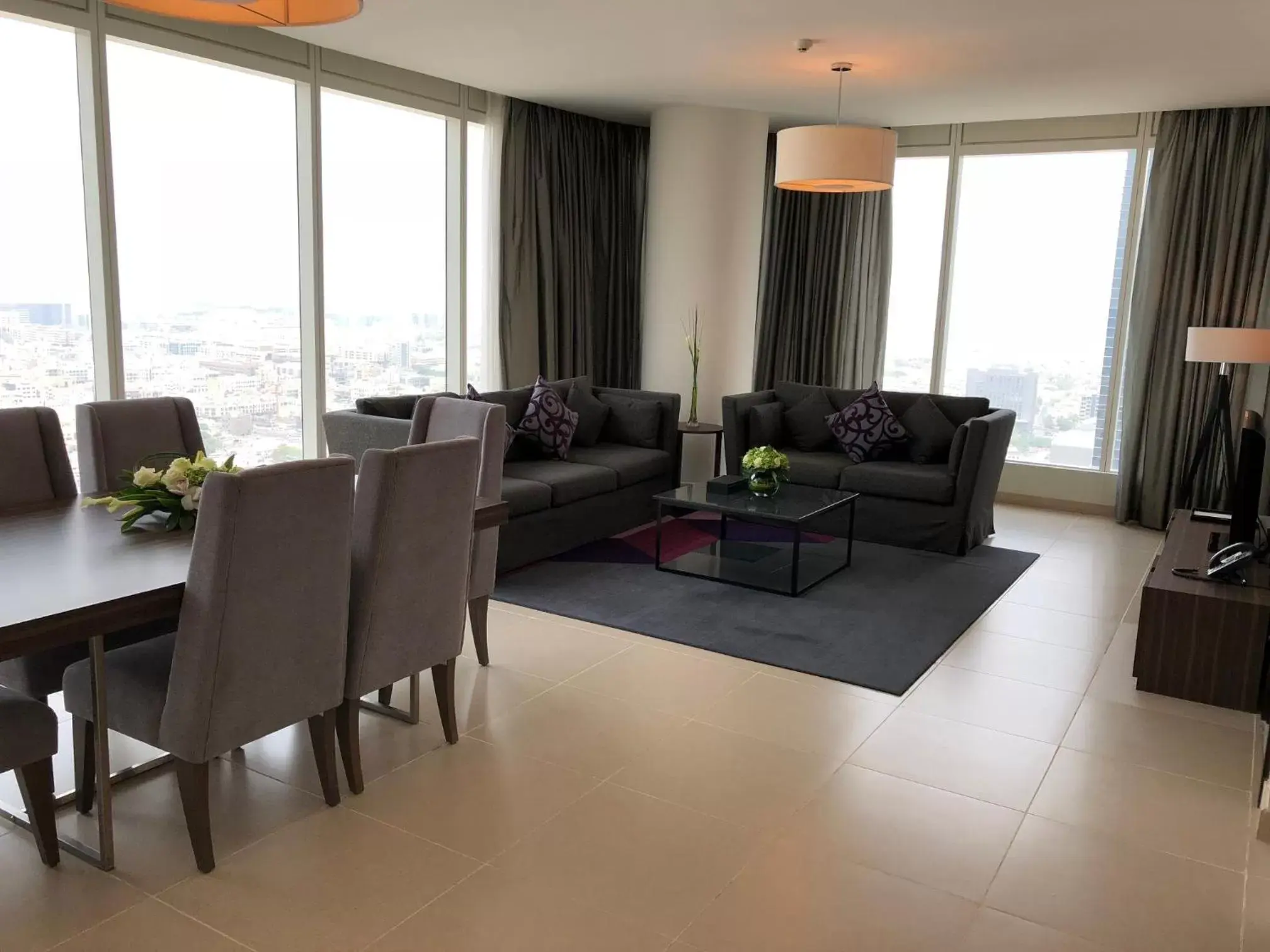 Living room, Seating Area in Nassima Tower Hotel Apartments