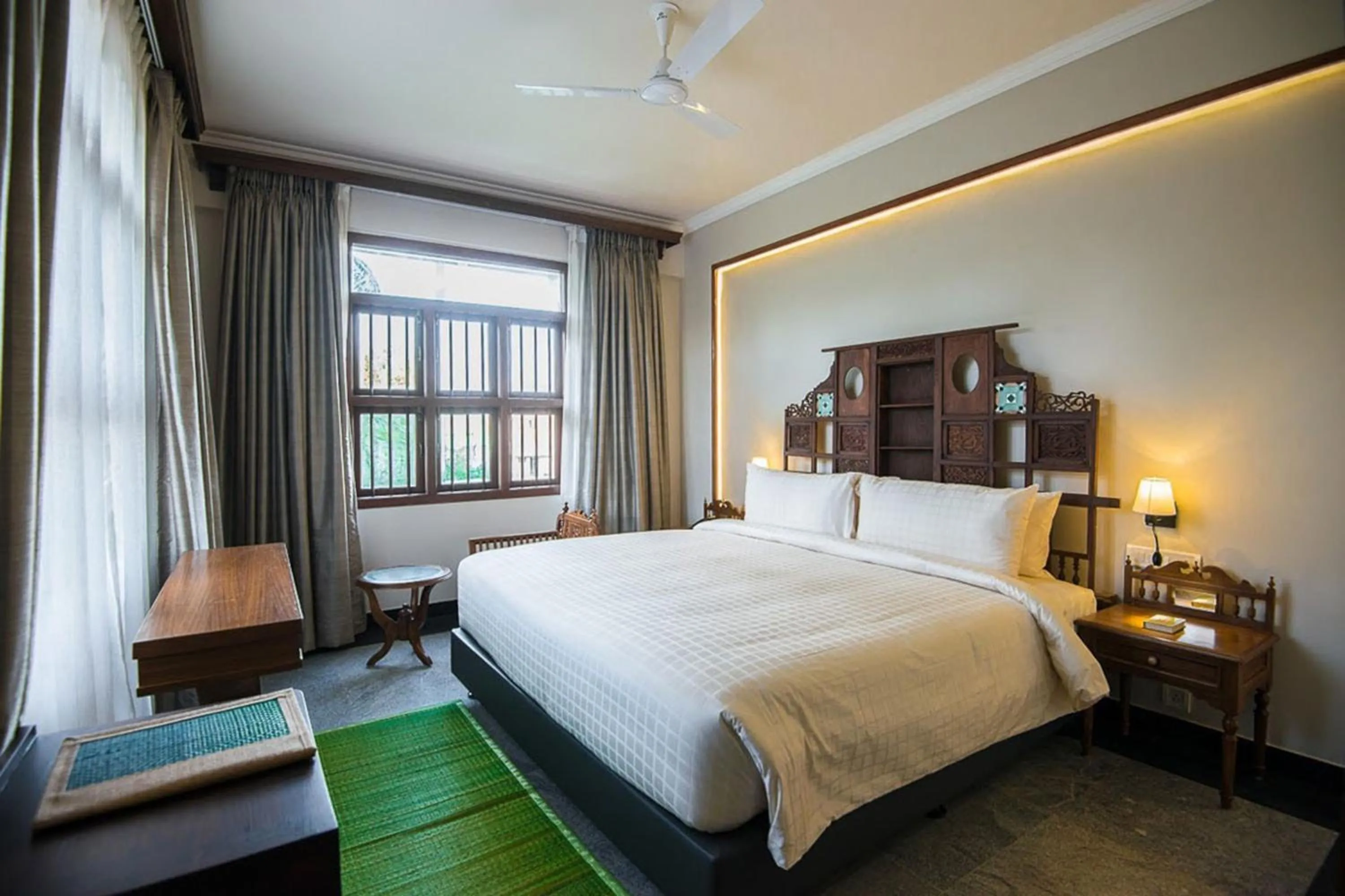 Bed in Svatma - A Luxury Heritage Resort