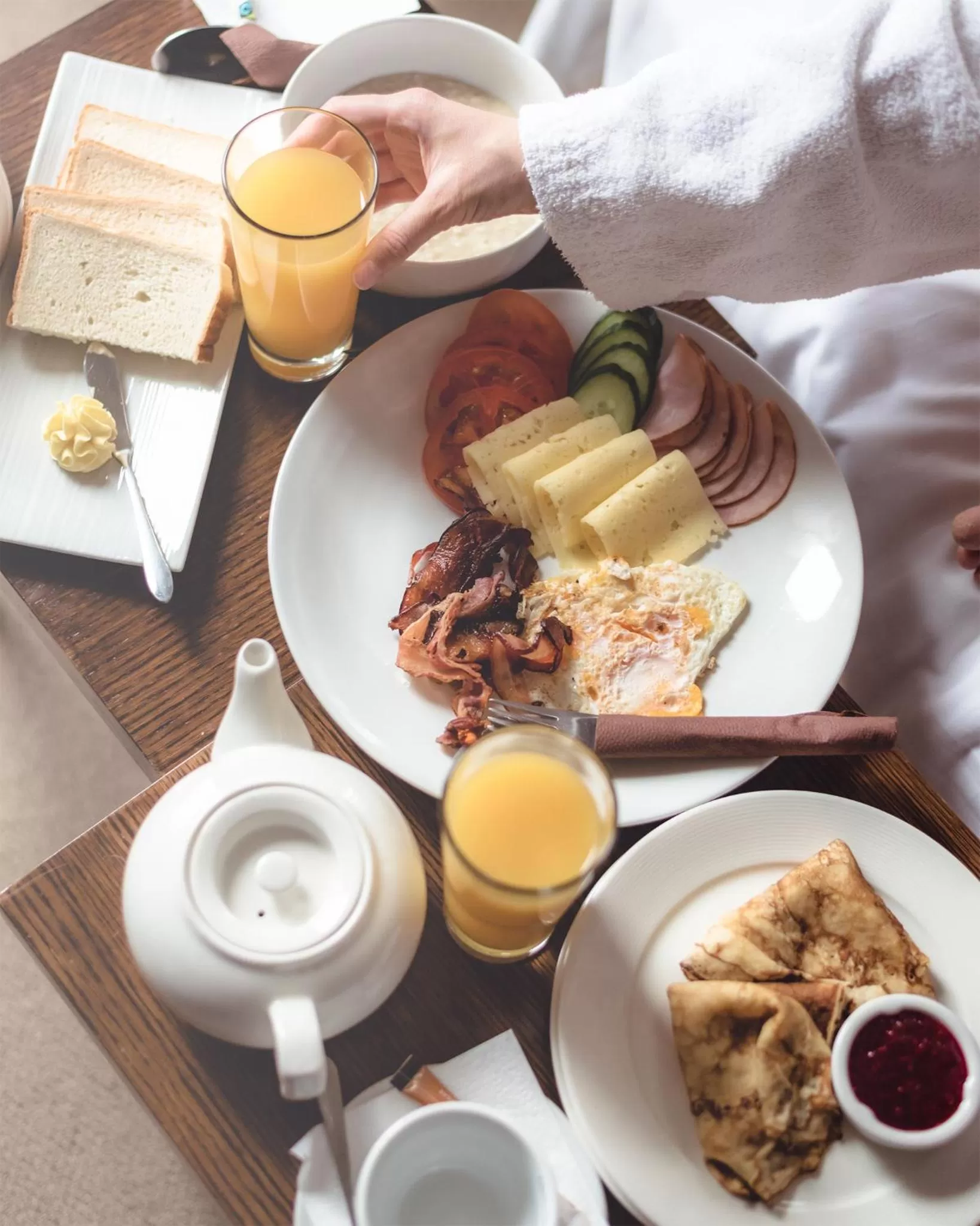 Food close-up in Johan Design & SPA Hotel