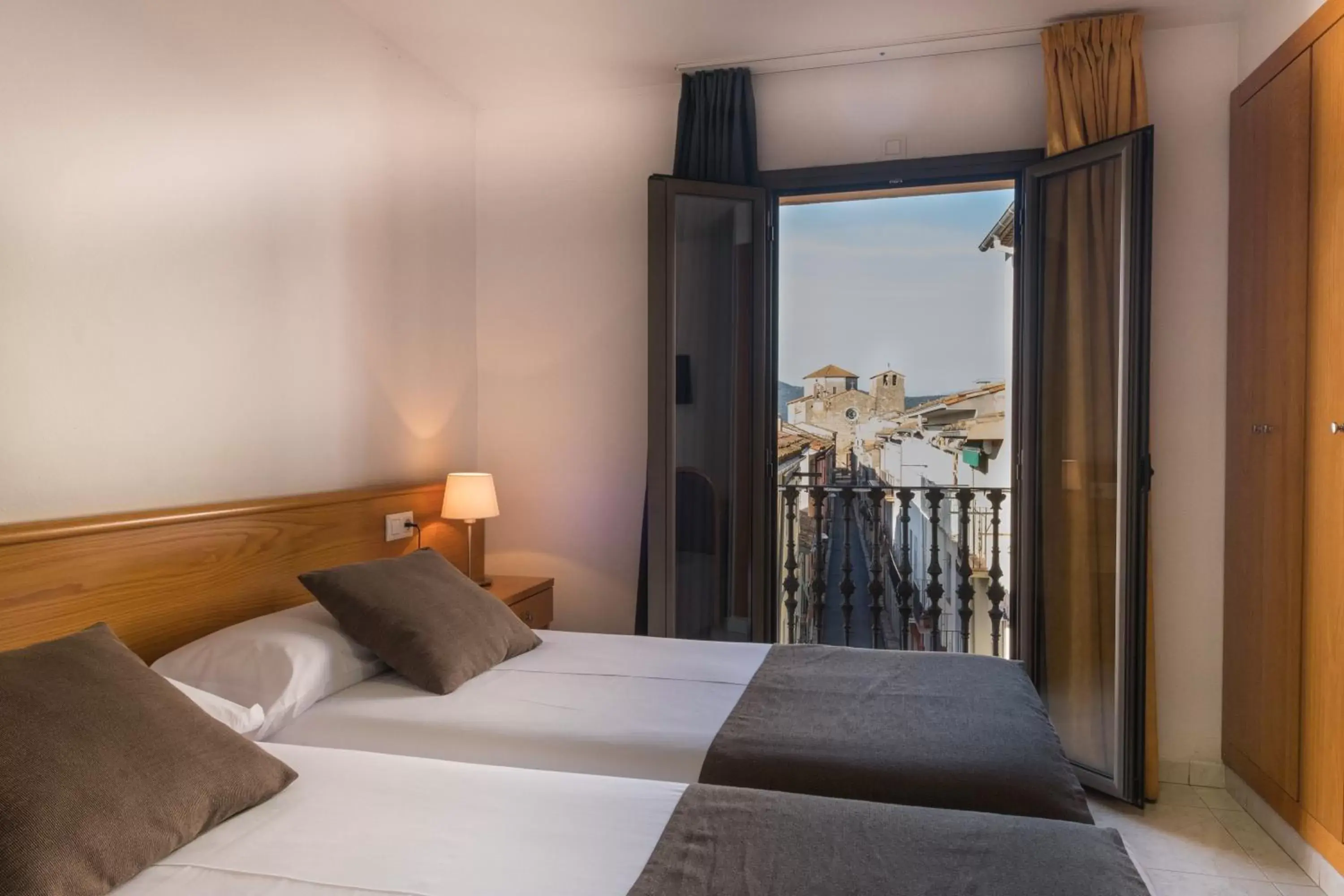 Street view, Bed in Hotel Alta Garrotxa Street view, Bed in Hotel Alta Garrotxa