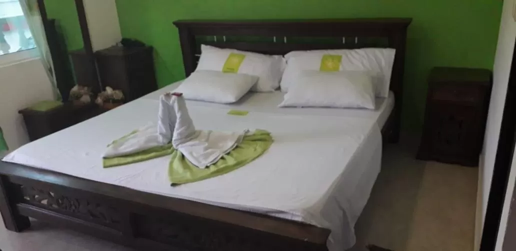 Bed in Hotel Mansión del Cesar