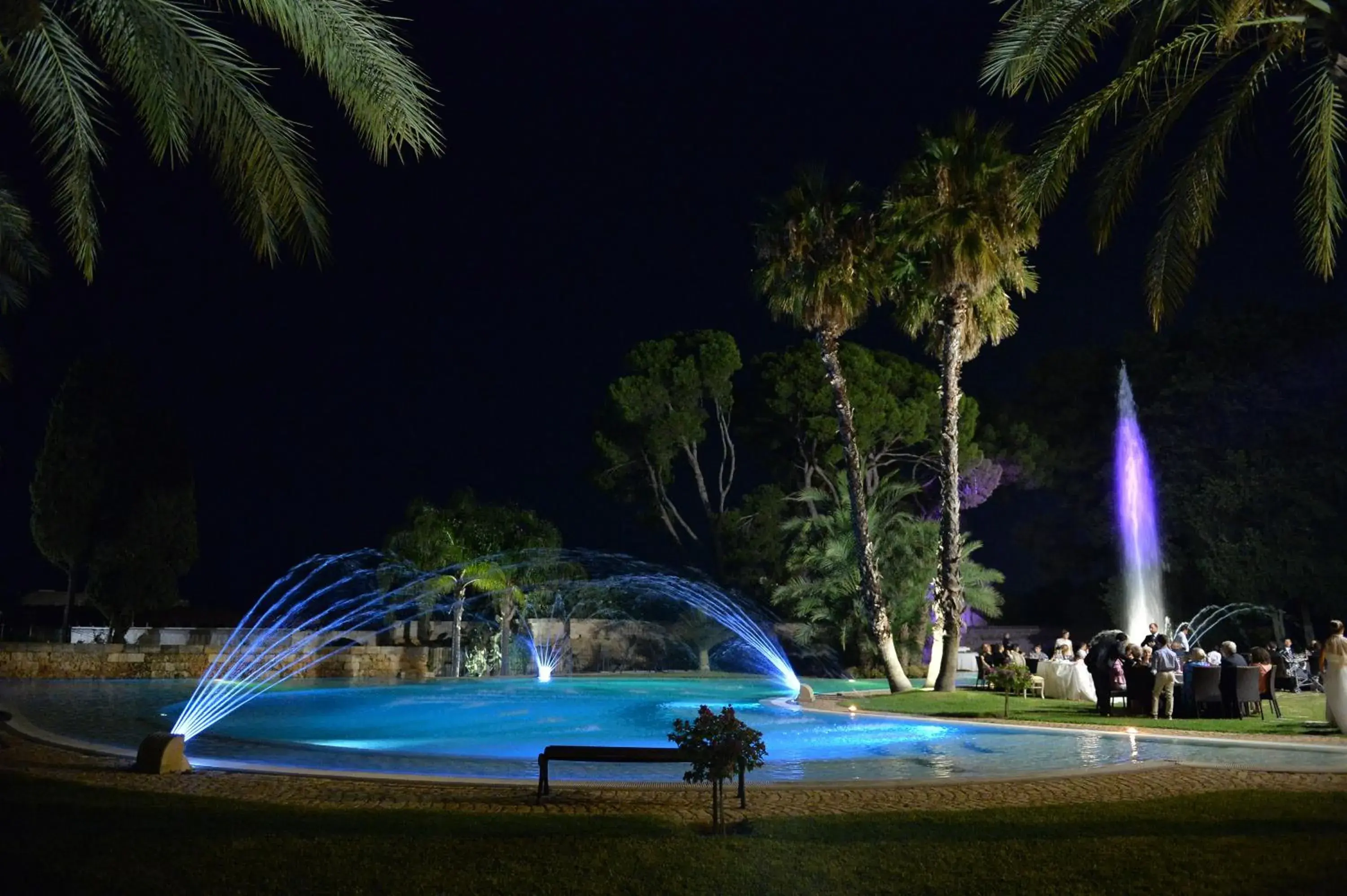 Night, Swimming Pool in Relais Reggia Domizia